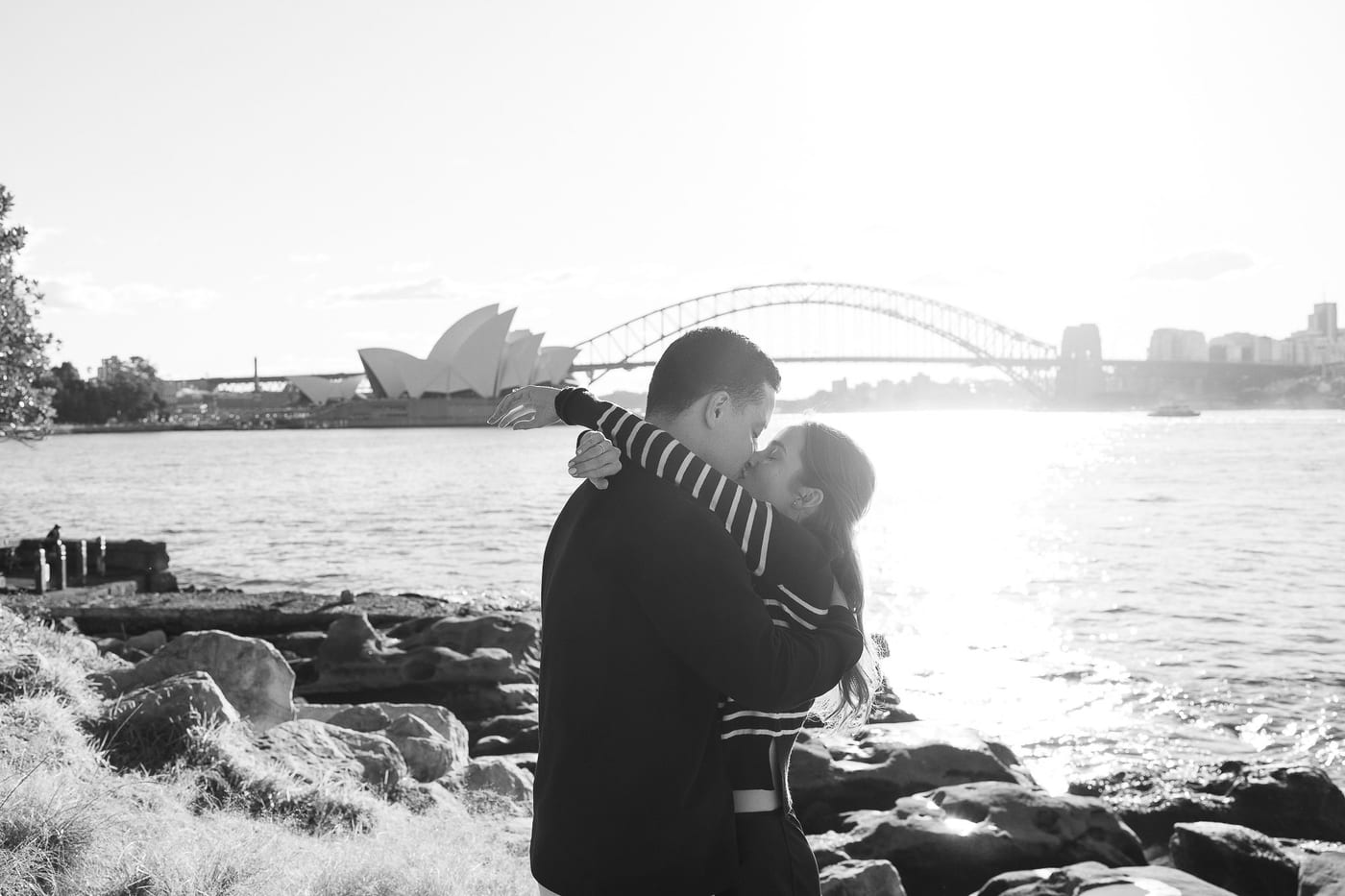Josh and Abi’s Proposal at Mrs Macquarie’s Chair | Sydney Harbour Engagement Photography