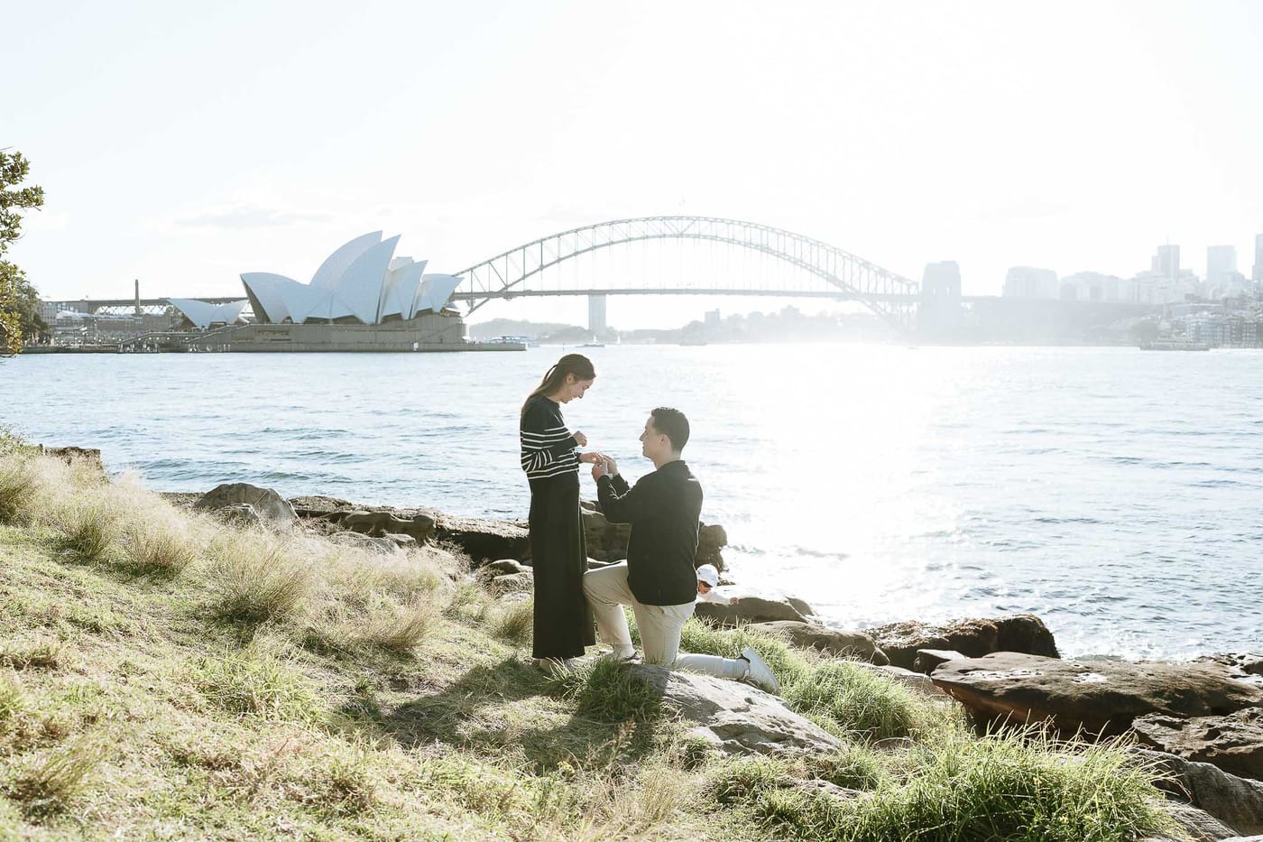 Josh and Abi’s Proposal at Mrs Macquarie’s Chair | Sydney Harbour Engagement Photography