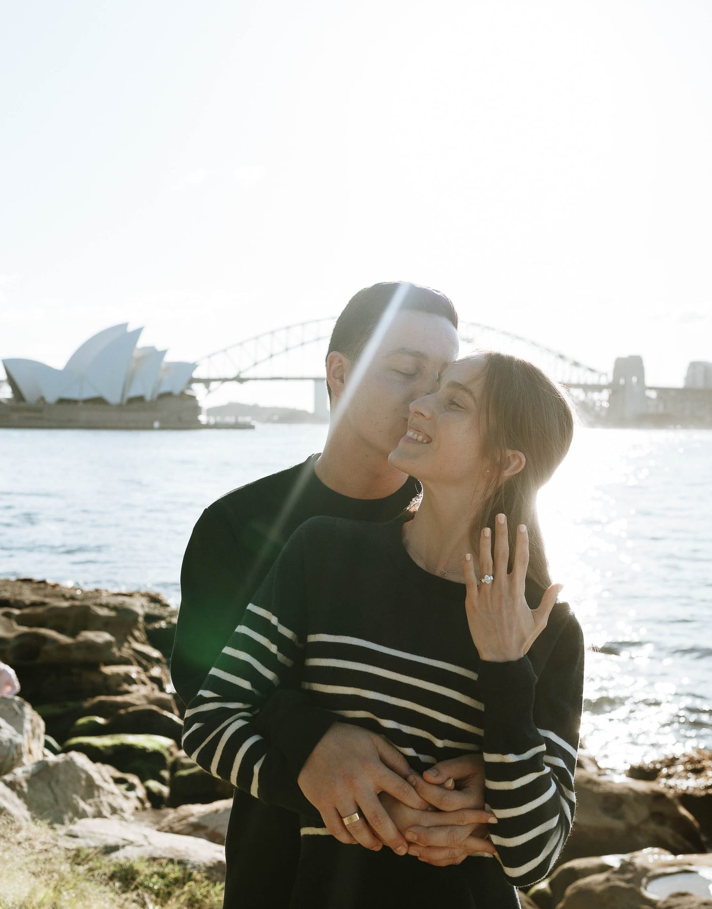 Josh and Abi’s Proposal at Mrs Macquarie’s Chair | Sydney Harbour Engagement Photography