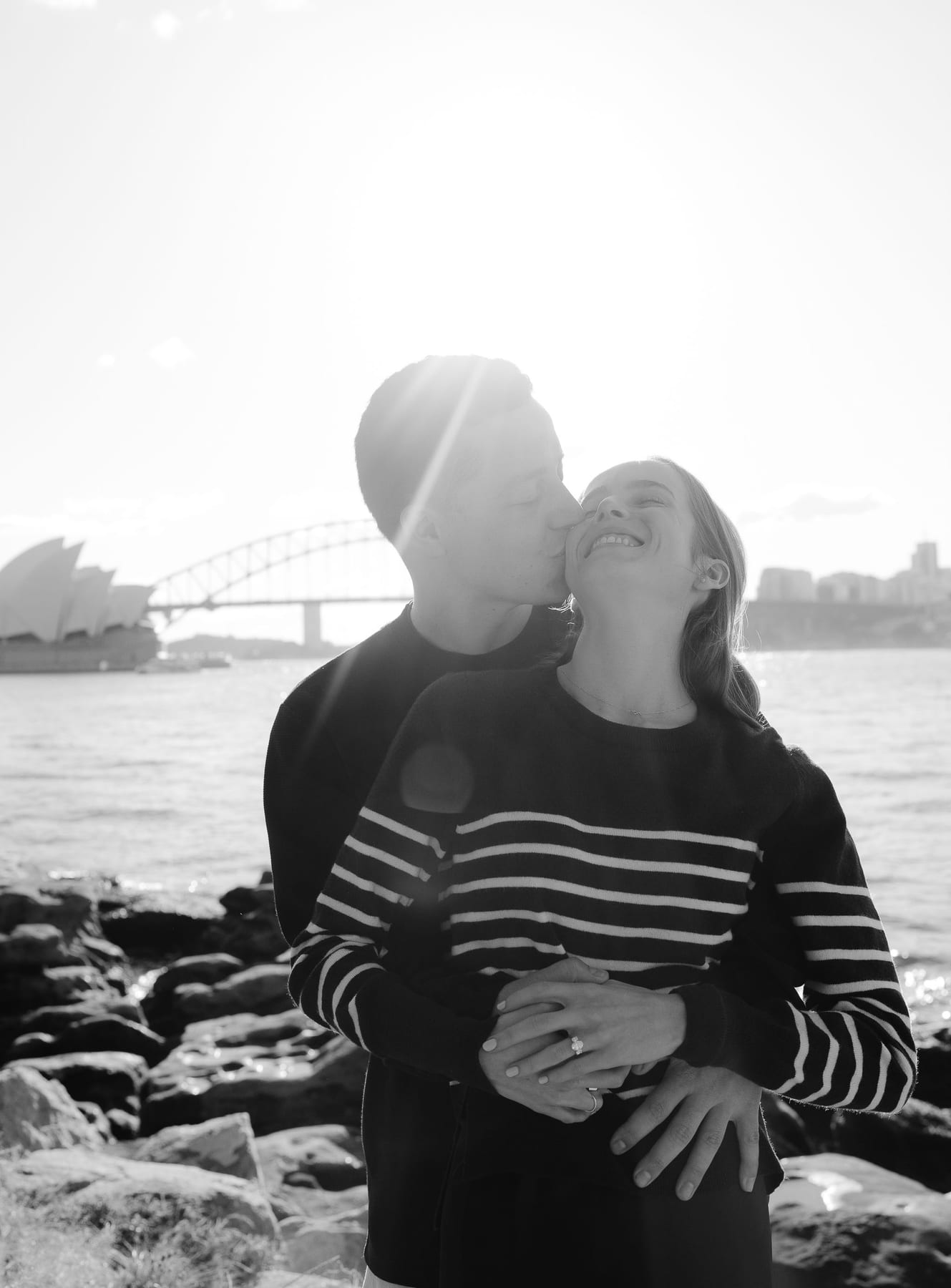 Josh and Abi’s Proposal at Mrs Macquarie’s Chair | Sydney Harbour Engagement Photography
