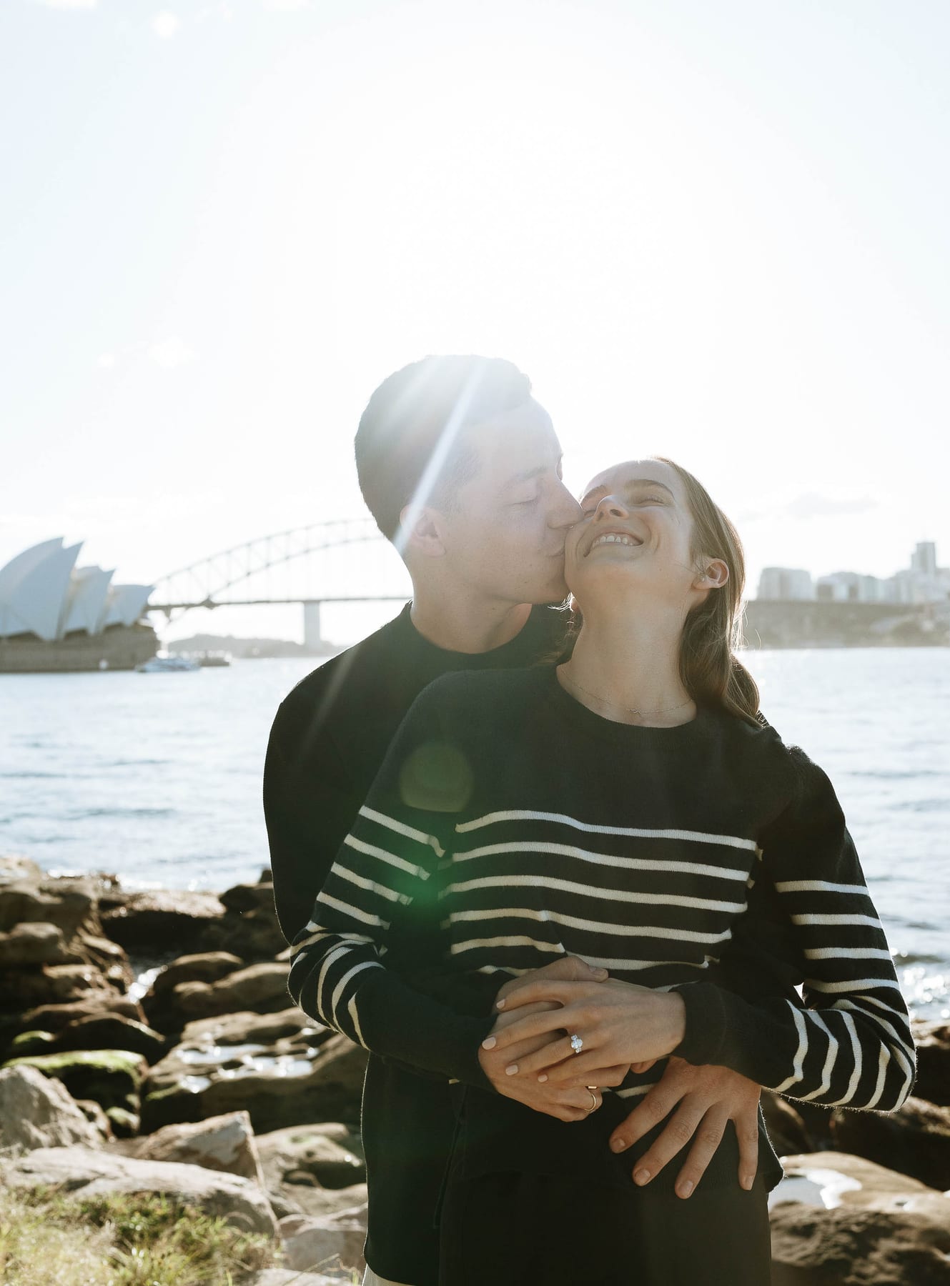Josh and Abi’s Proposal at Mrs Macquarie’s Chair | Sydney Harbour Engagement Photography