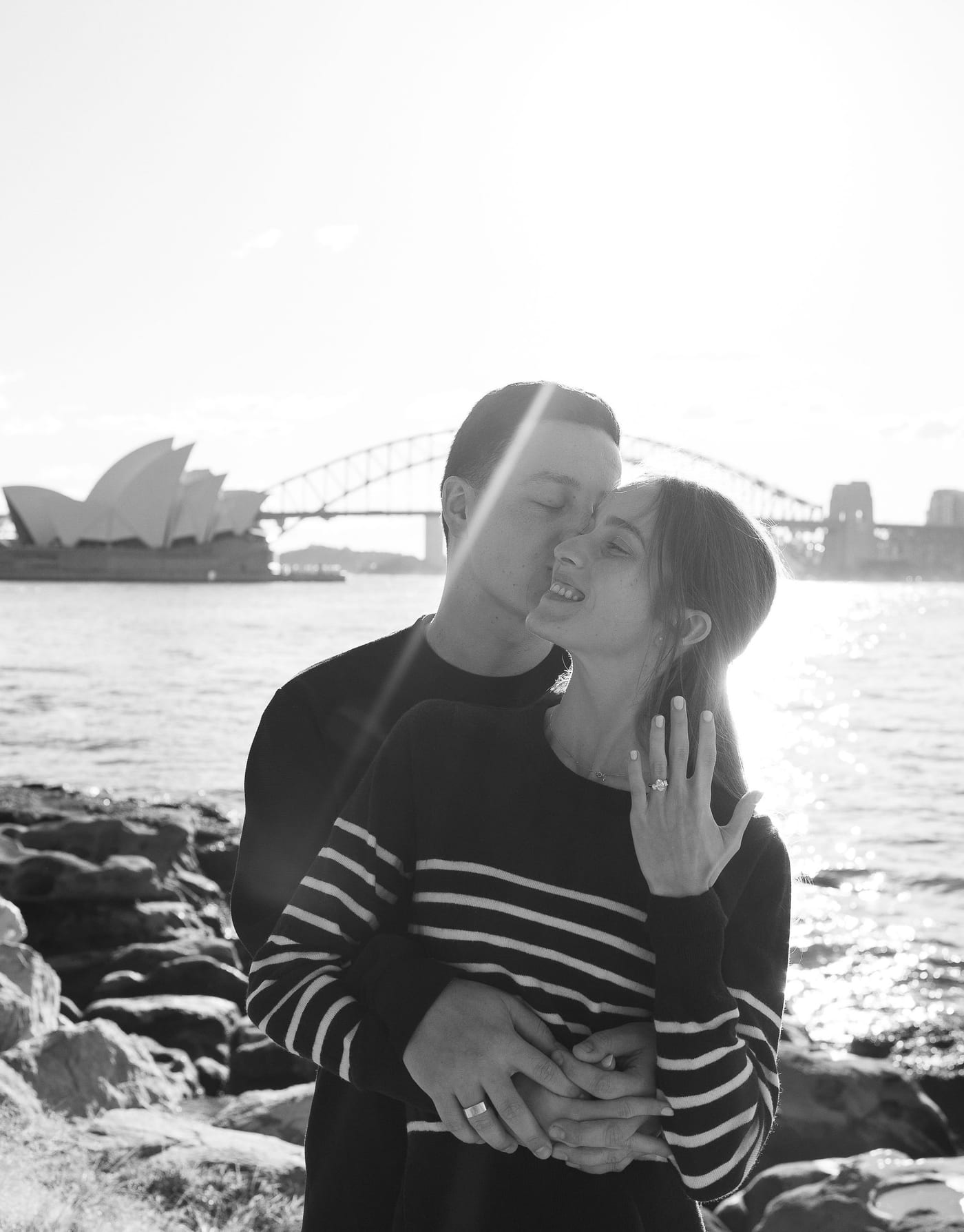 Josh and Abi’s Proposal at Mrs Macquarie’s Chair | Sydney Harbour Engagement Photography