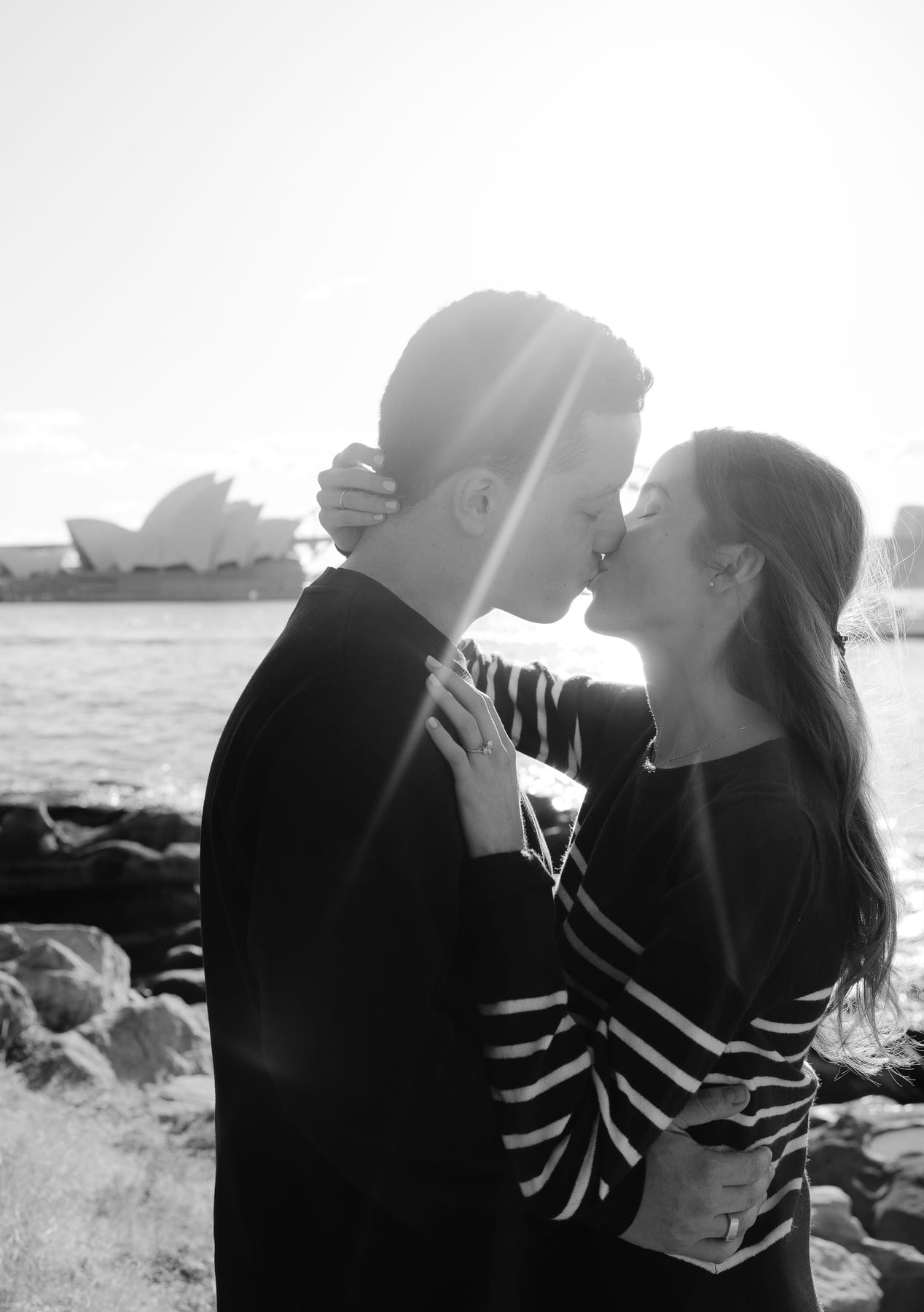 Josh and Abi’s Proposal at Mrs Macquarie’s Chair | Sydney Harbour Engagement Photography