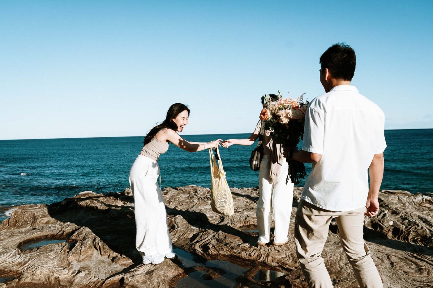 Jackie’s Surprise Proposal at Coogee Beach Cliffs | Sydney Coastal Engagement Photography