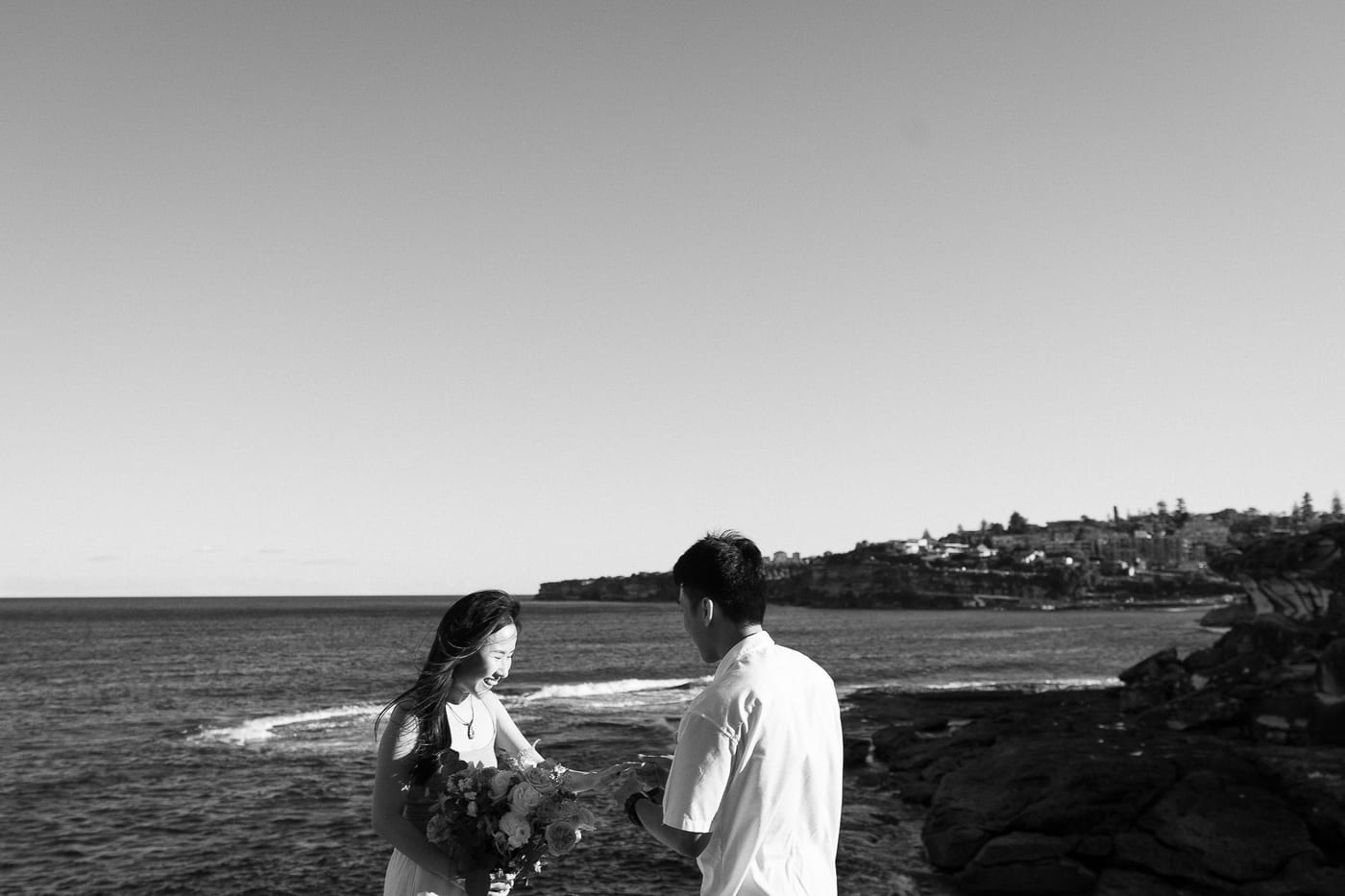 Jackie’s Surprise Proposal at Coogee Beach Cliffs | Sydney Coastal Engagement Photography