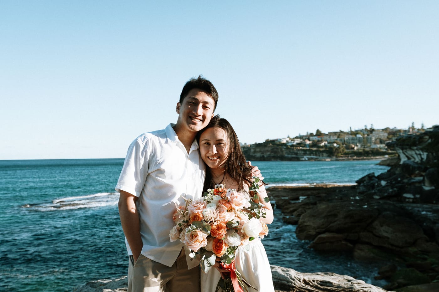 Jackie’s Surprise Proposal at Coogee Beach Cliffs | Sydney Coastal Engagement Photography
