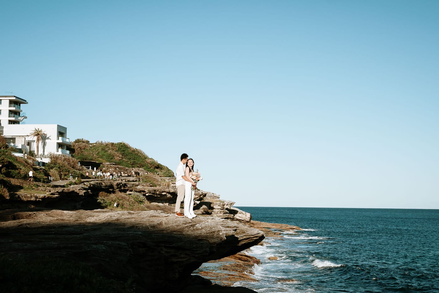 Jackie’s Surprise Proposal at Coogee Beach Cliffs | Sydney Coastal Engagement Photography