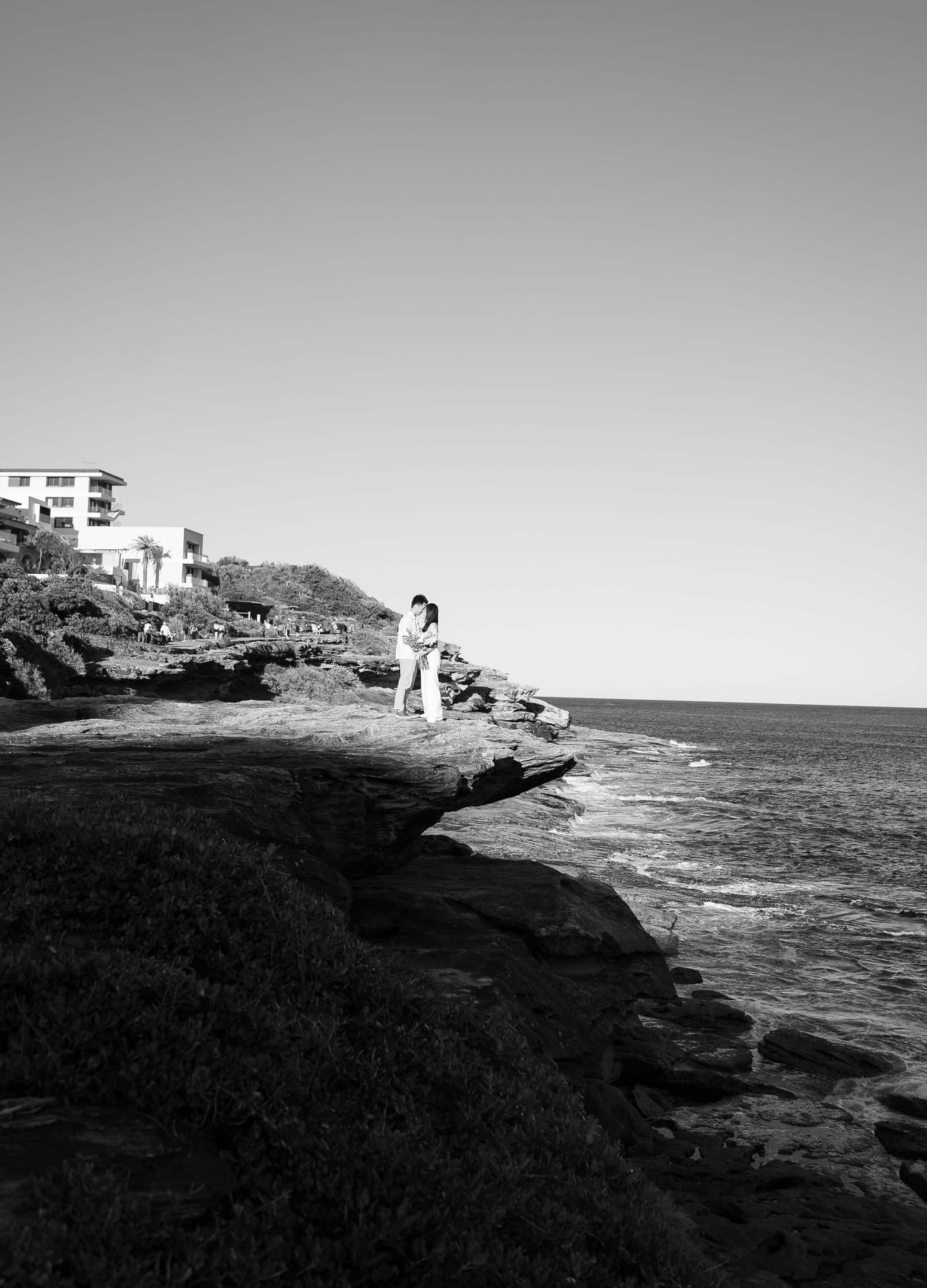 Jackie’s Surprise Proposal at Coogee Beach Cliffs | Sydney Coastal Engagement Photography