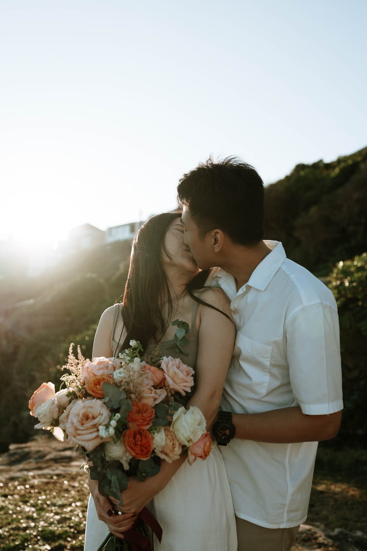 Jackie’s Surprise Proposal at Coogee Beach Cliffs | Sydney Coastal Engagement Photography