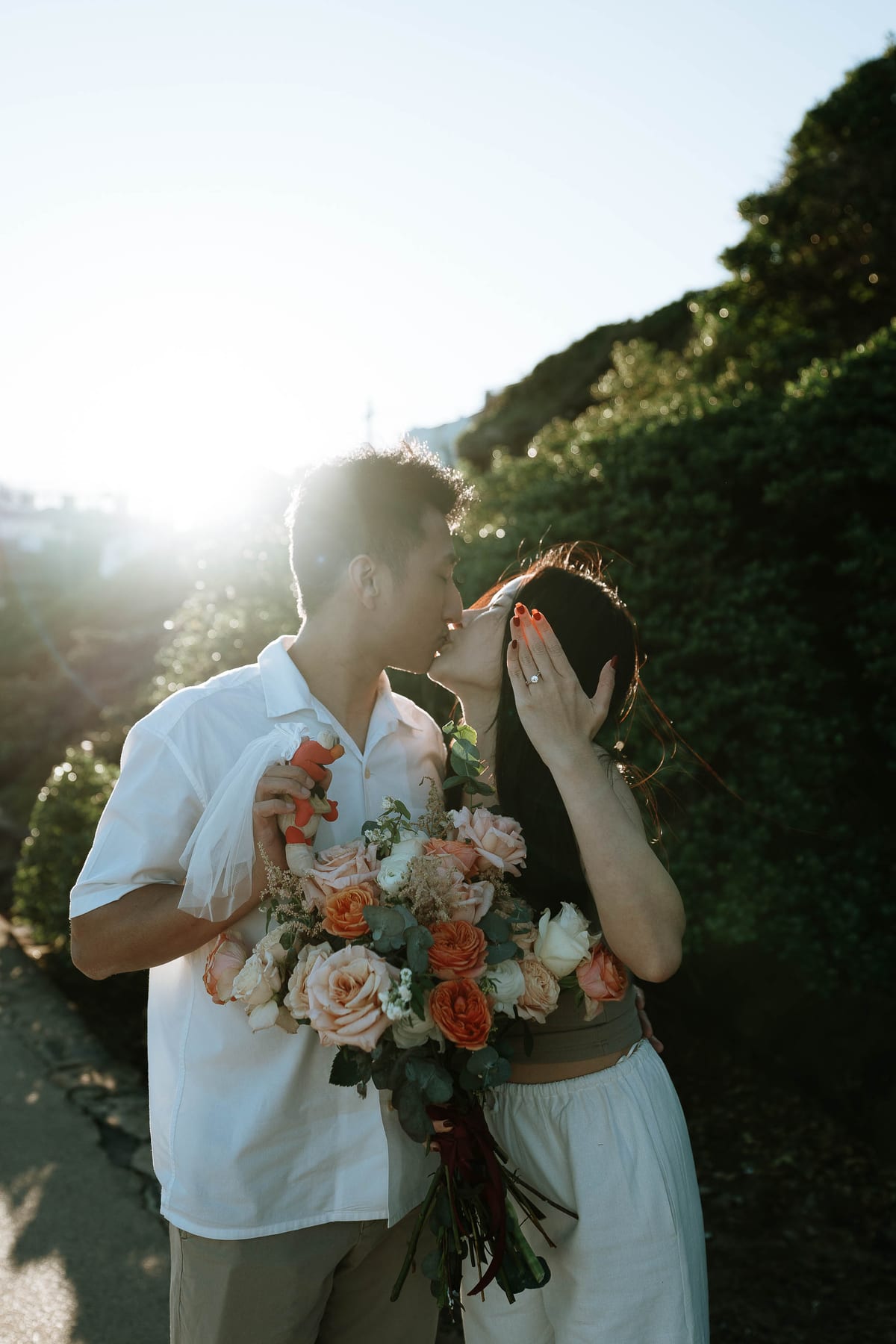 Jackie’s Surprise Proposal at Coogee Beach Cliffs | Sydney Coastal Engagement Photography