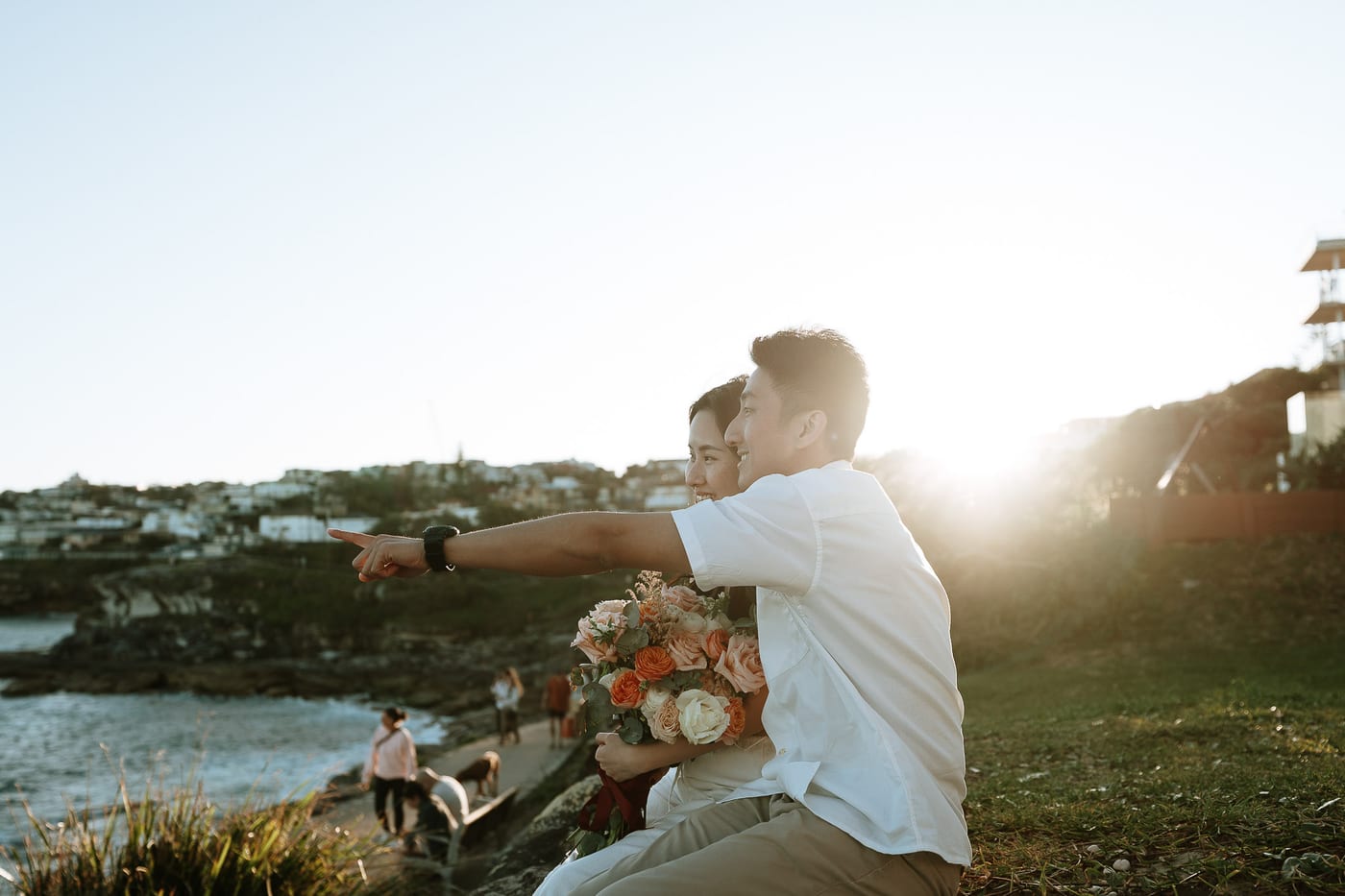 Jackie’s Surprise Proposal at Coogee Beach Cliffs | Sydney Coastal Engagement Photography