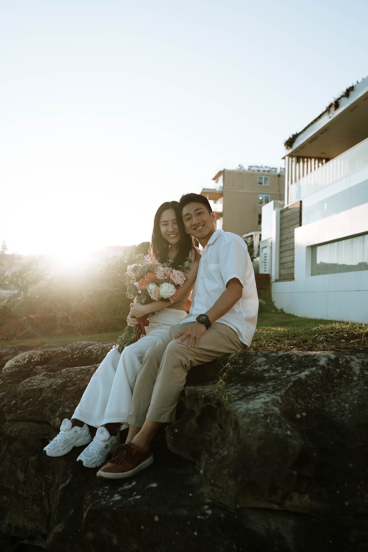 Jackie’s Surprise Proposal at Coogee Beach Cliffs | Sydney Coastal Engagement Photography
