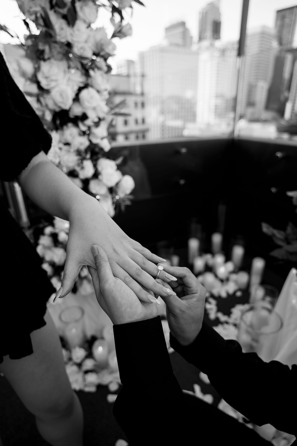 James and Pamela’s Rooftop Proposal at Rydges Sydney | Luxury City Engagement Photography