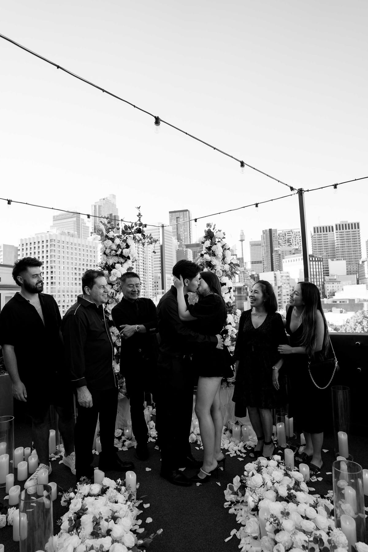 James and Pamela’s Rooftop Proposal at Rydges Sydney | Luxury City Engagement Photography