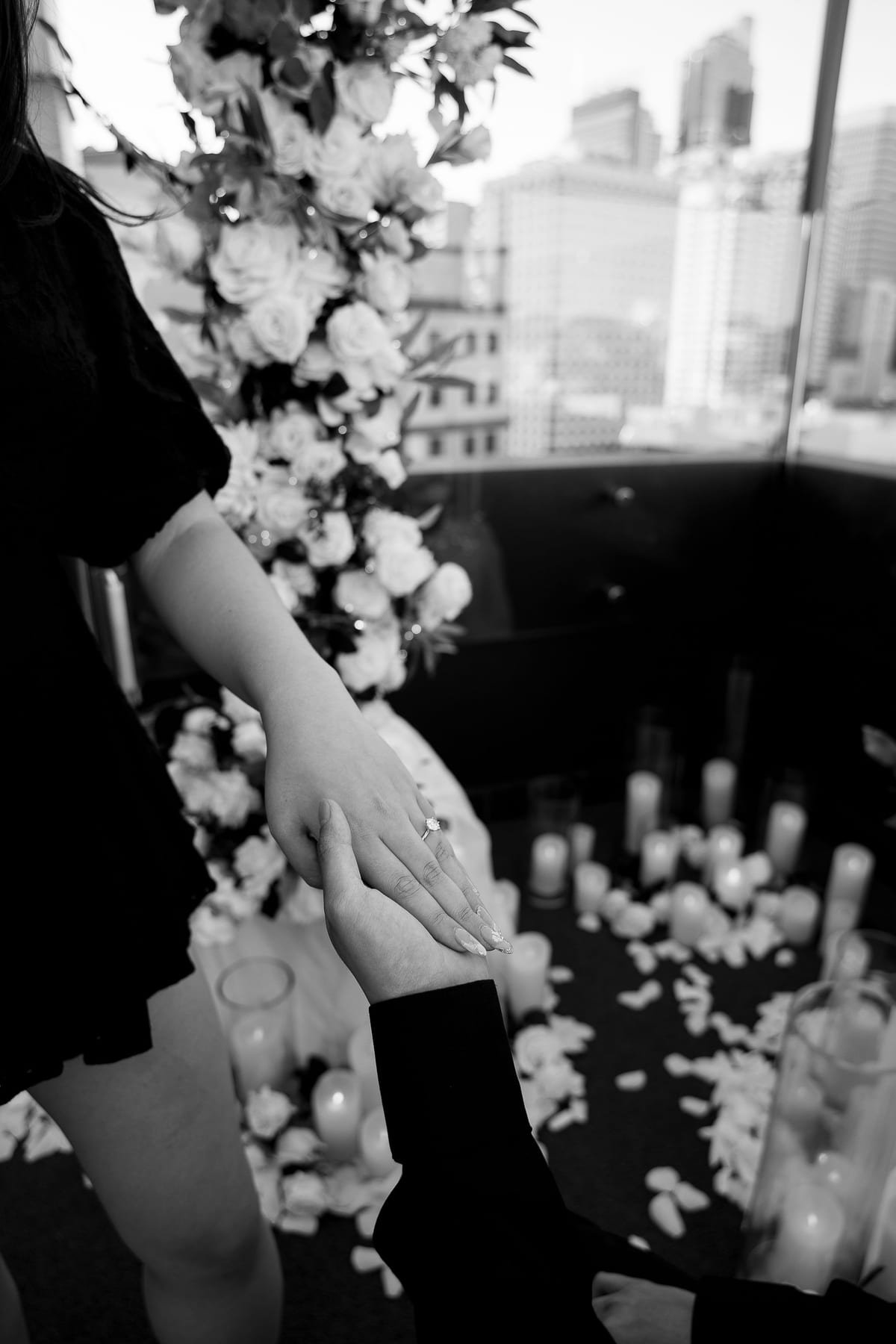 James and Pamela’s Rooftop Proposal at Rydges Sydney | Luxury City Engagement Photography
