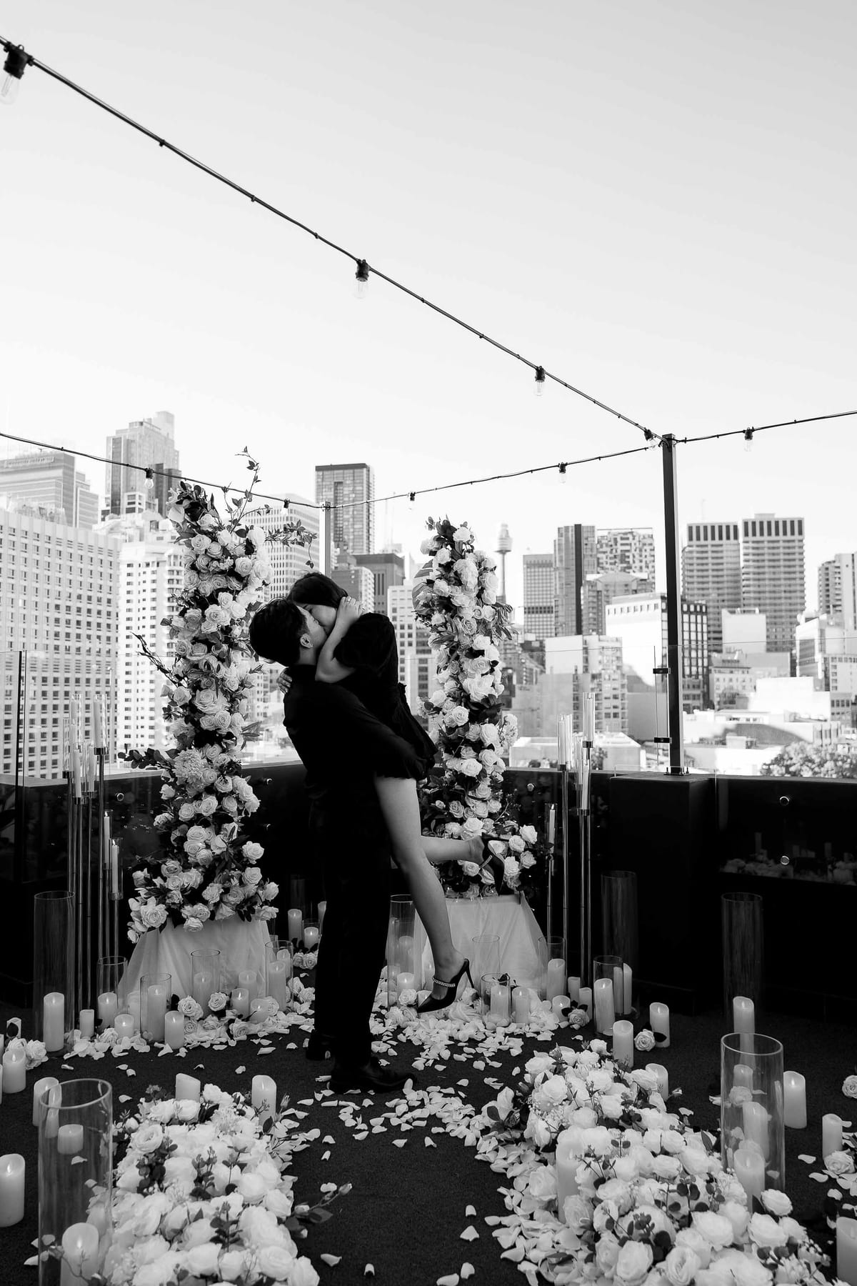 James and Pamela’s Rooftop Proposal at Rydges Sydney | Luxury City Engagement Photography