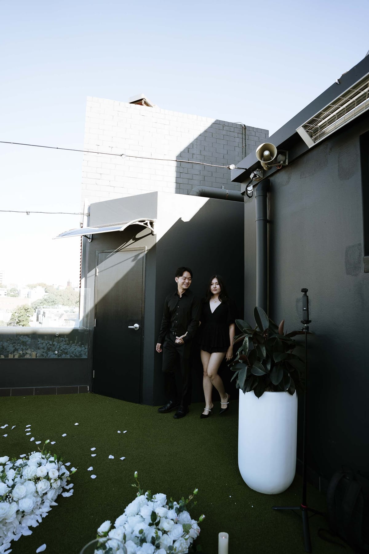 James and Pamela’s Rooftop Proposal at Rydges Sydney | Luxury City Engagement Photography