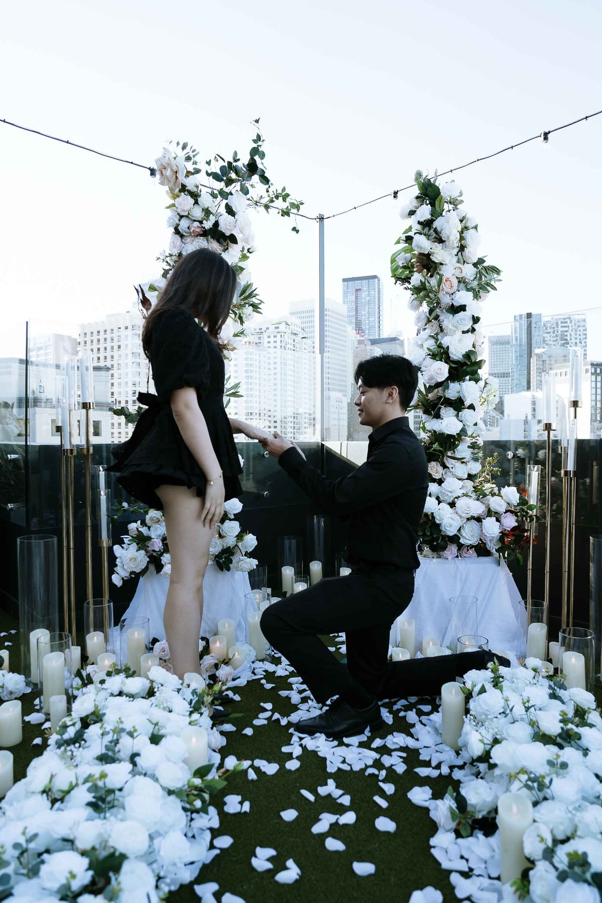 James and Pamela’s Rooftop Proposal at Rydges Sydney | Luxury City Engagement Photography