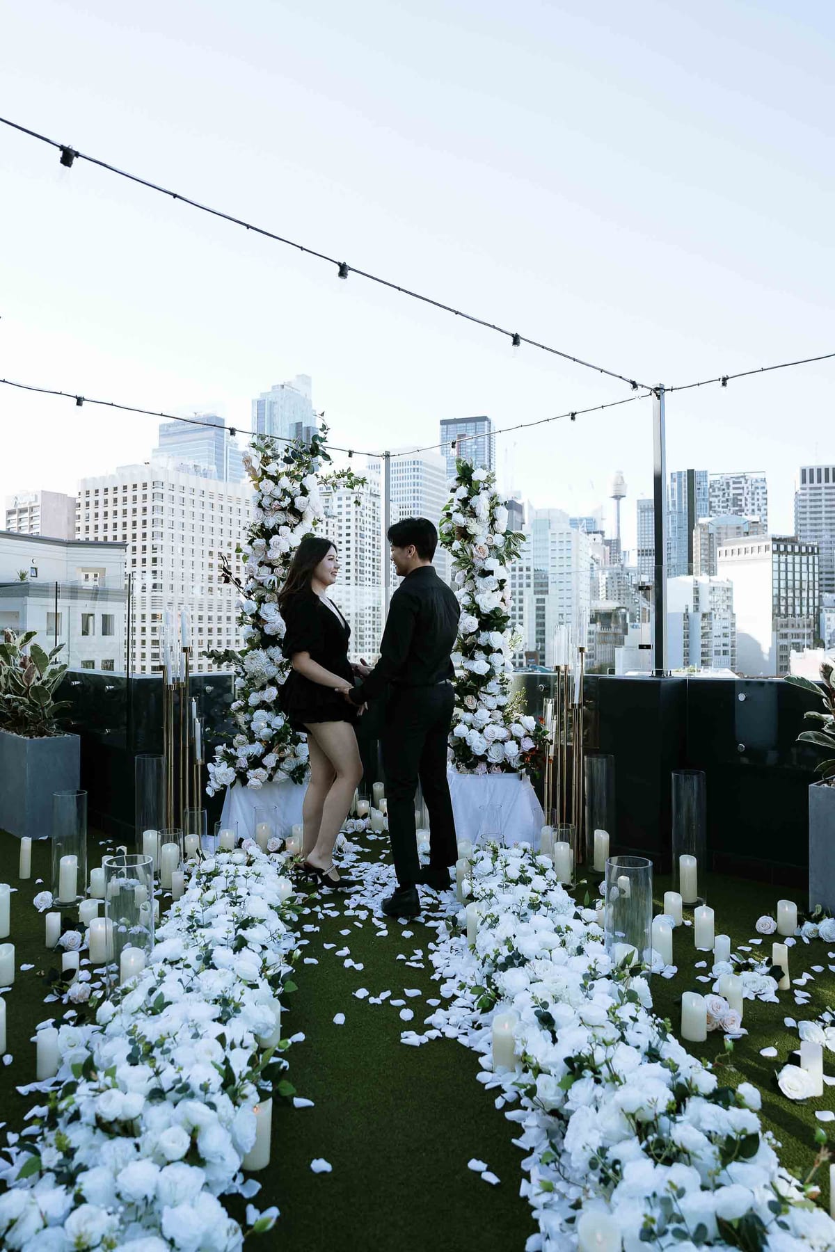 James and Pamela’s Rooftop Proposal at Rydges Sydney | Luxury City Engagement Photography