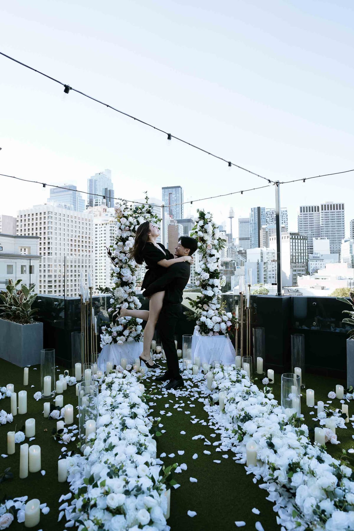 James and Pamela’s Rooftop Proposal at Rydges Sydney | Luxury City Engagement Photography