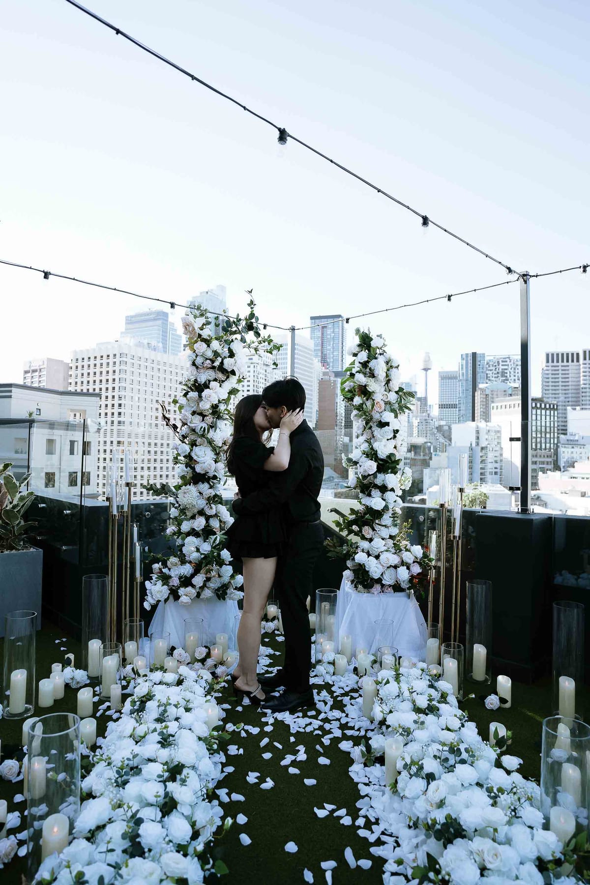 James and Pamela’s Rooftop Proposal at Rydges Sydney | Luxury City Engagement Photography