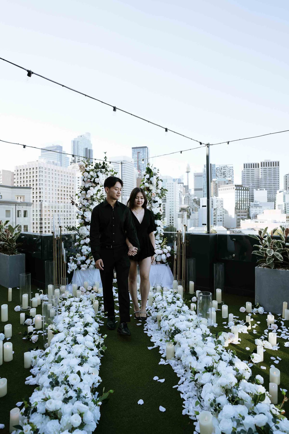 James and Pamela’s Rooftop Proposal at Rydges Sydney | Luxury City Engagement Photography