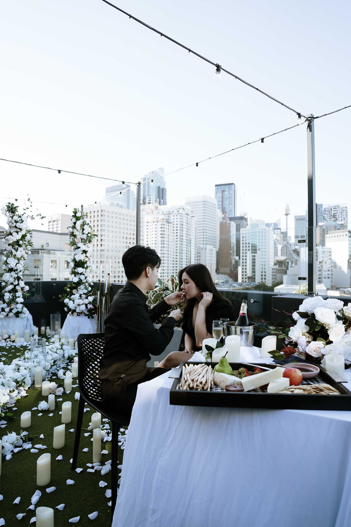 James and Pamela’s Rooftop Proposal at Rydges Sydney | Luxury City Engagement Photography