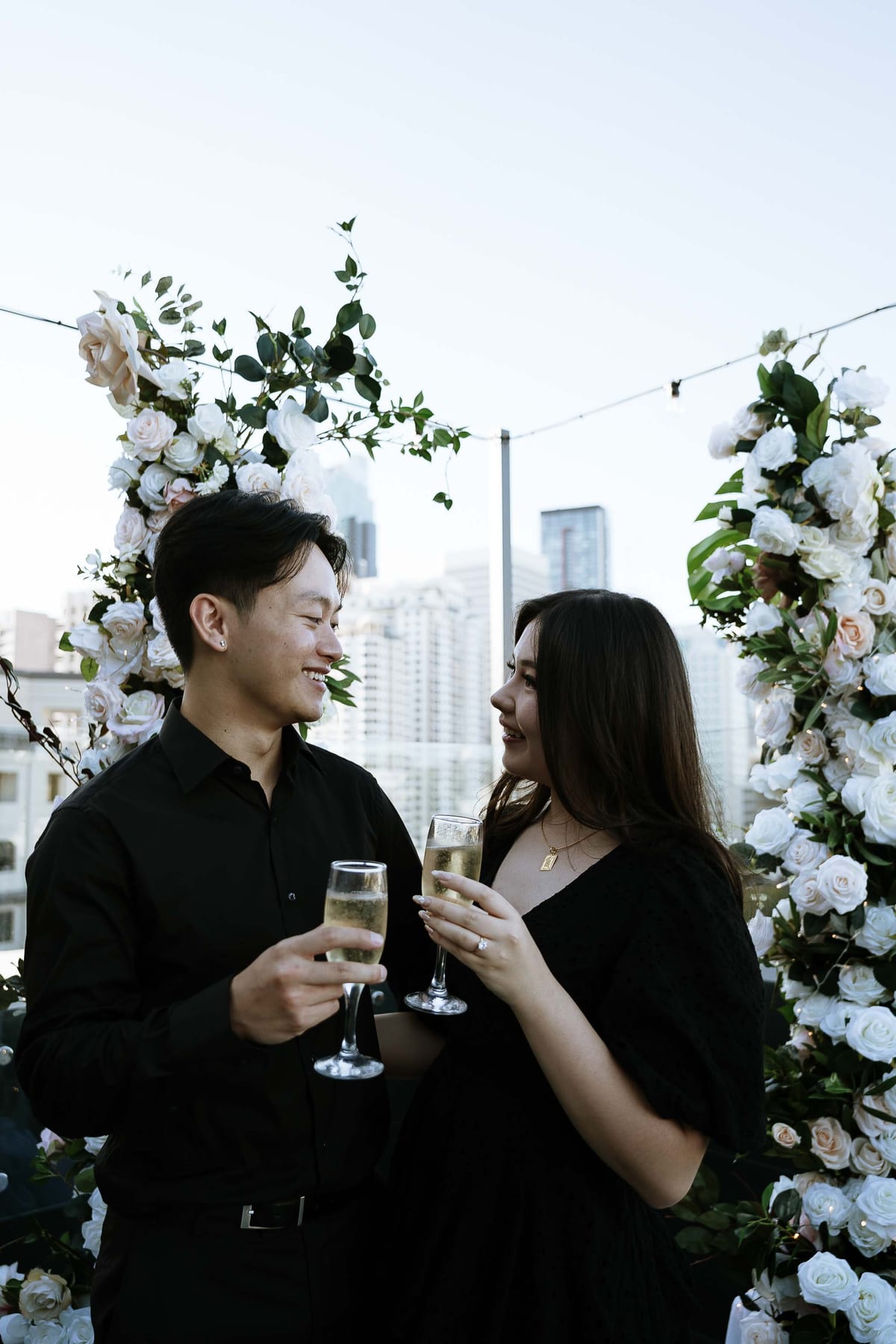 James and Pamela’s Rooftop Proposal at Rydges Sydney | Luxury City Engagement Photography