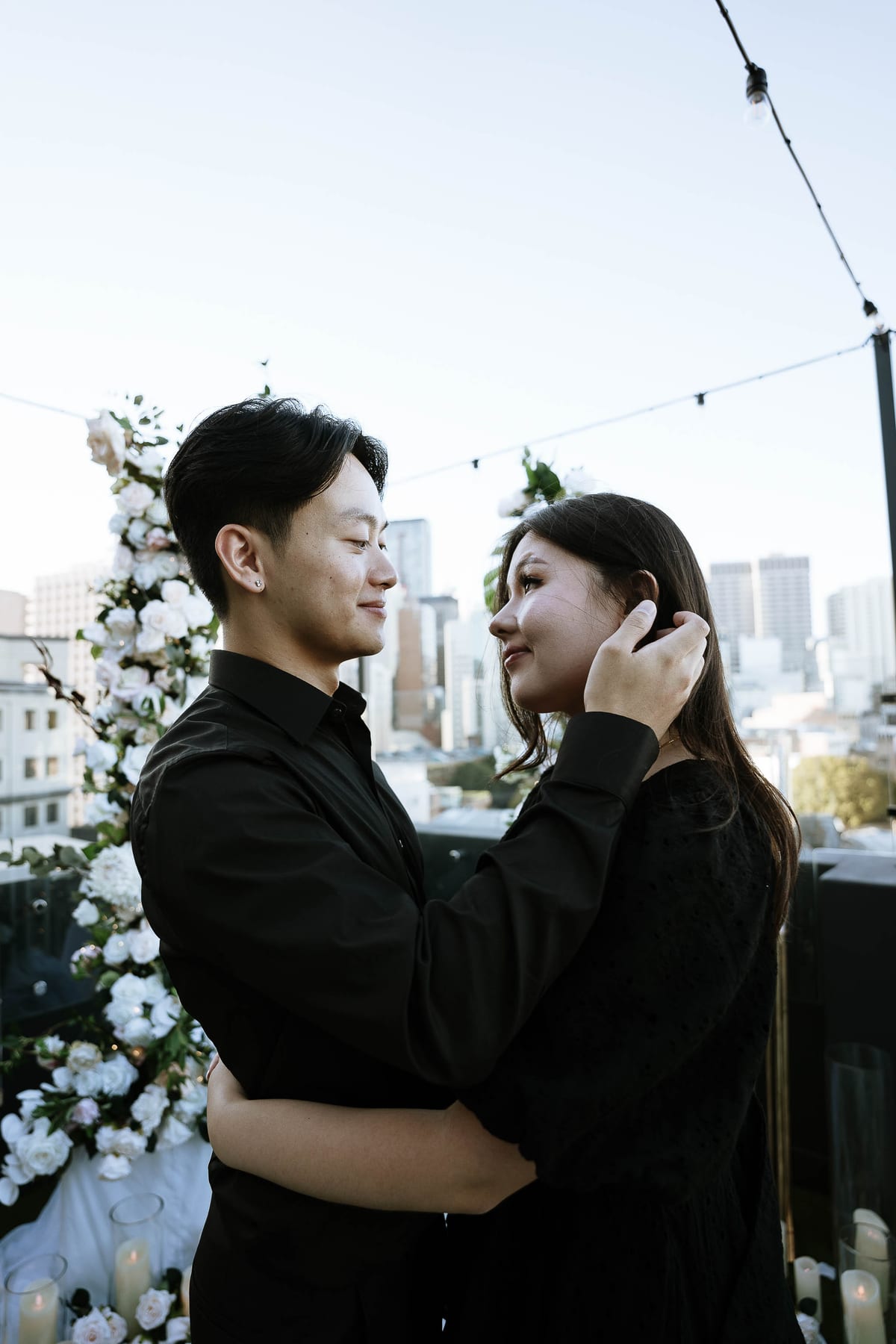 James and Pamela’s Rooftop Proposal at Rydges Sydney | Luxury City Engagement Photography