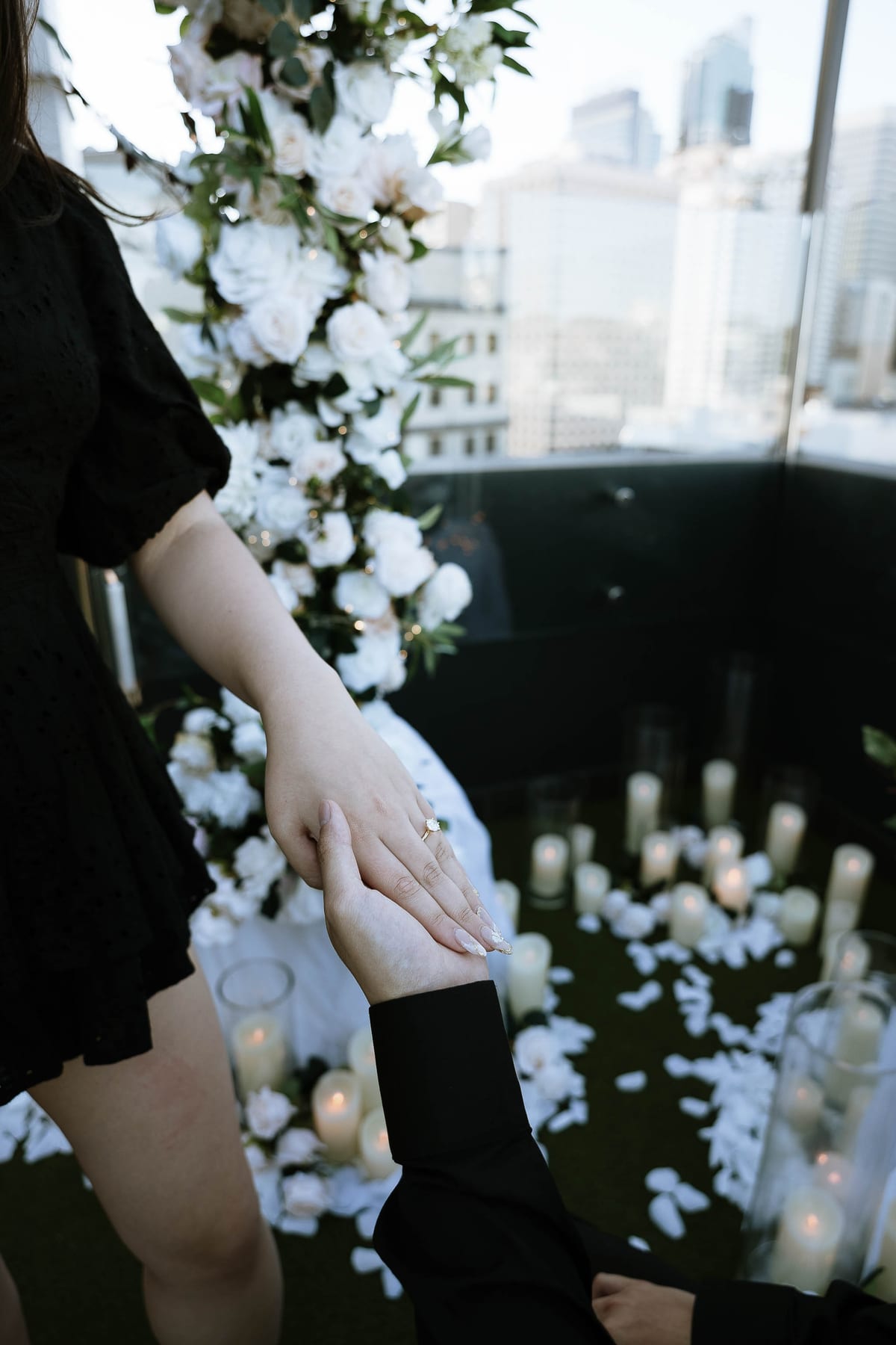James and Pamela’s Rooftop Proposal at Rydges Sydney | Luxury City Engagement Photography