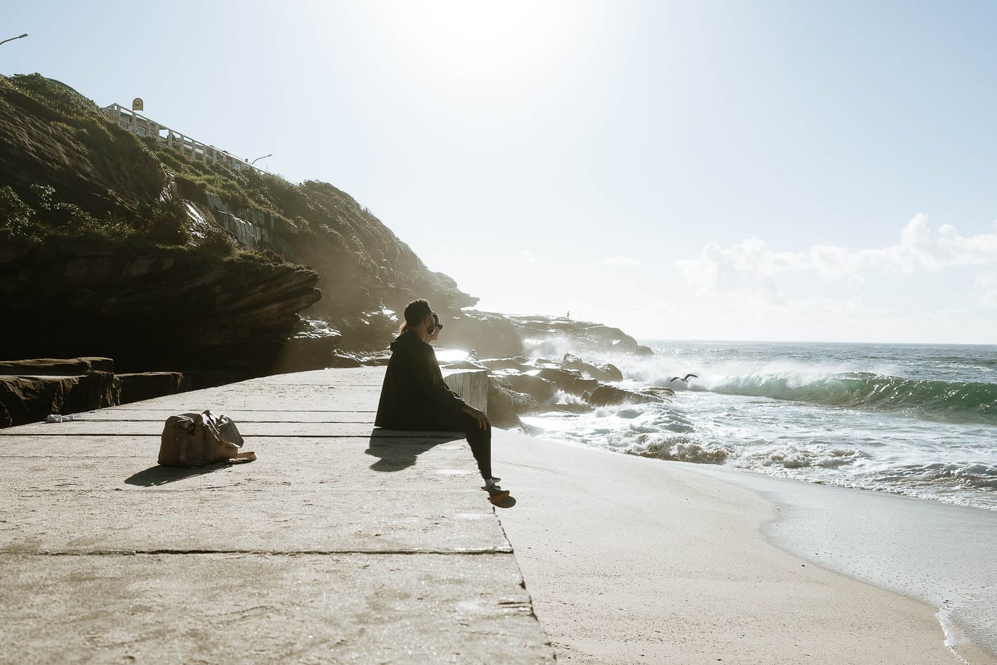 Kwame and Elise’s Surprise Proposal at Bronte Beach | Sydney Coastal Engagement Photography