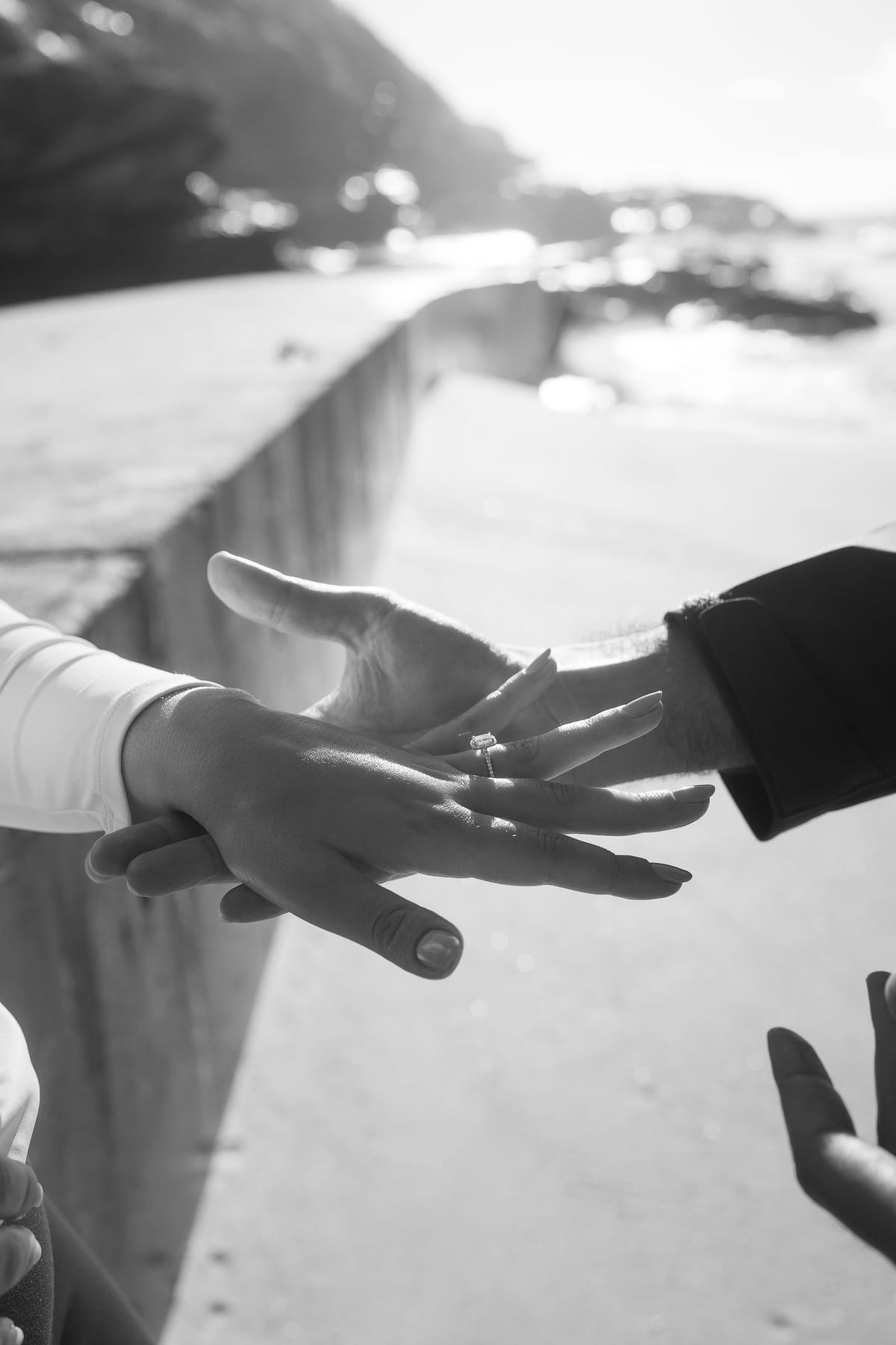 Kwame and Elise’s Surprise Proposal at Bronte Beach | Sydney Coastal Engagement Photography