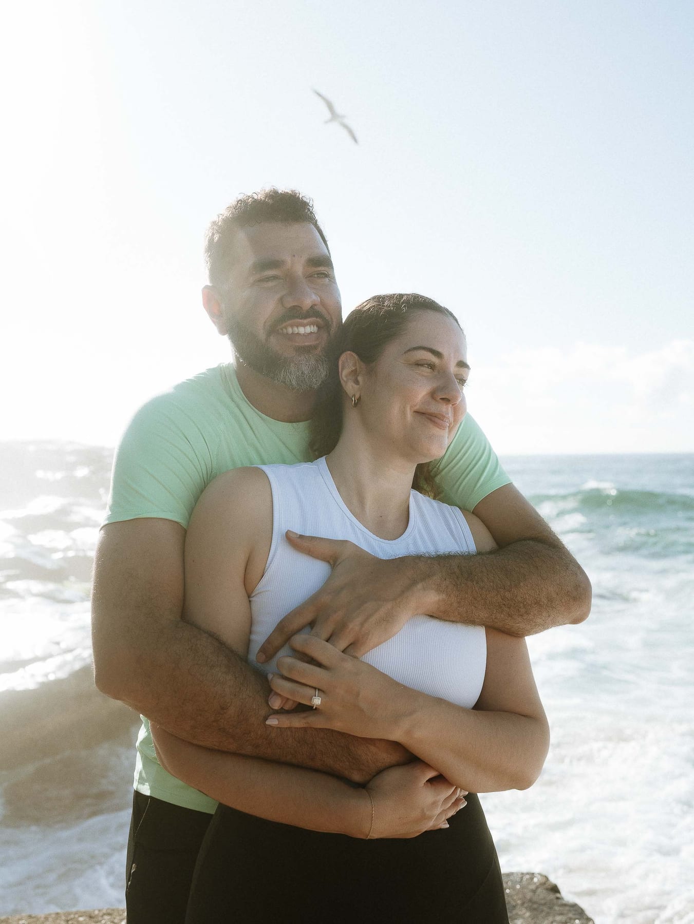 Kwame and Elise’s Surprise Proposal at Bronte Beach | Sydney Coastal Engagement Photography