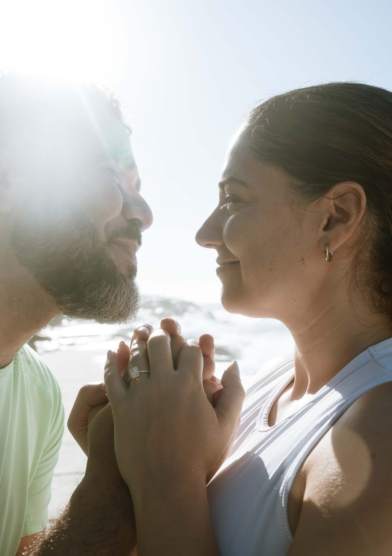 Kwame and Elise’s Surprise Proposal at Bronte Beach | Sydney Coastal Engagement Photography