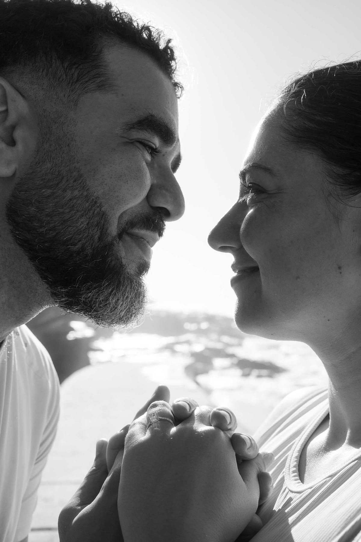 Kwame and Elise’s Surprise Proposal at Bronte Beach | Sydney Coastal Engagement Photography