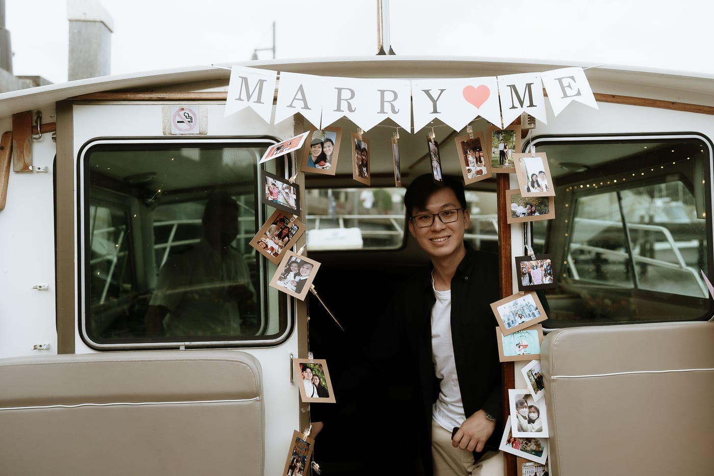 Leung and His Surprise Boat Proposal in Sydney Harbour | Engagement Photography on the Water