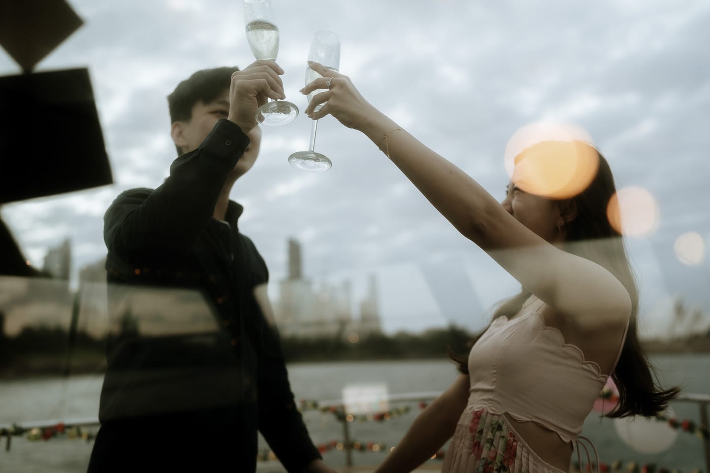 Leung and His Surprise Boat Proposal in Sydney Harbour | Engagement Photography on the Water