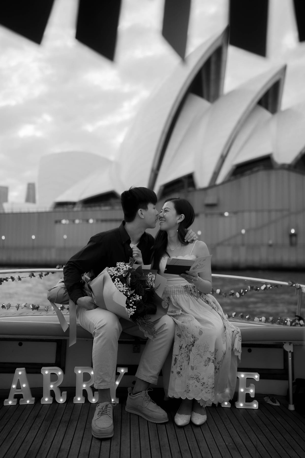 Leung and His Surprise Boat Proposal in Sydney Harbour | Engagement Photography on the Water