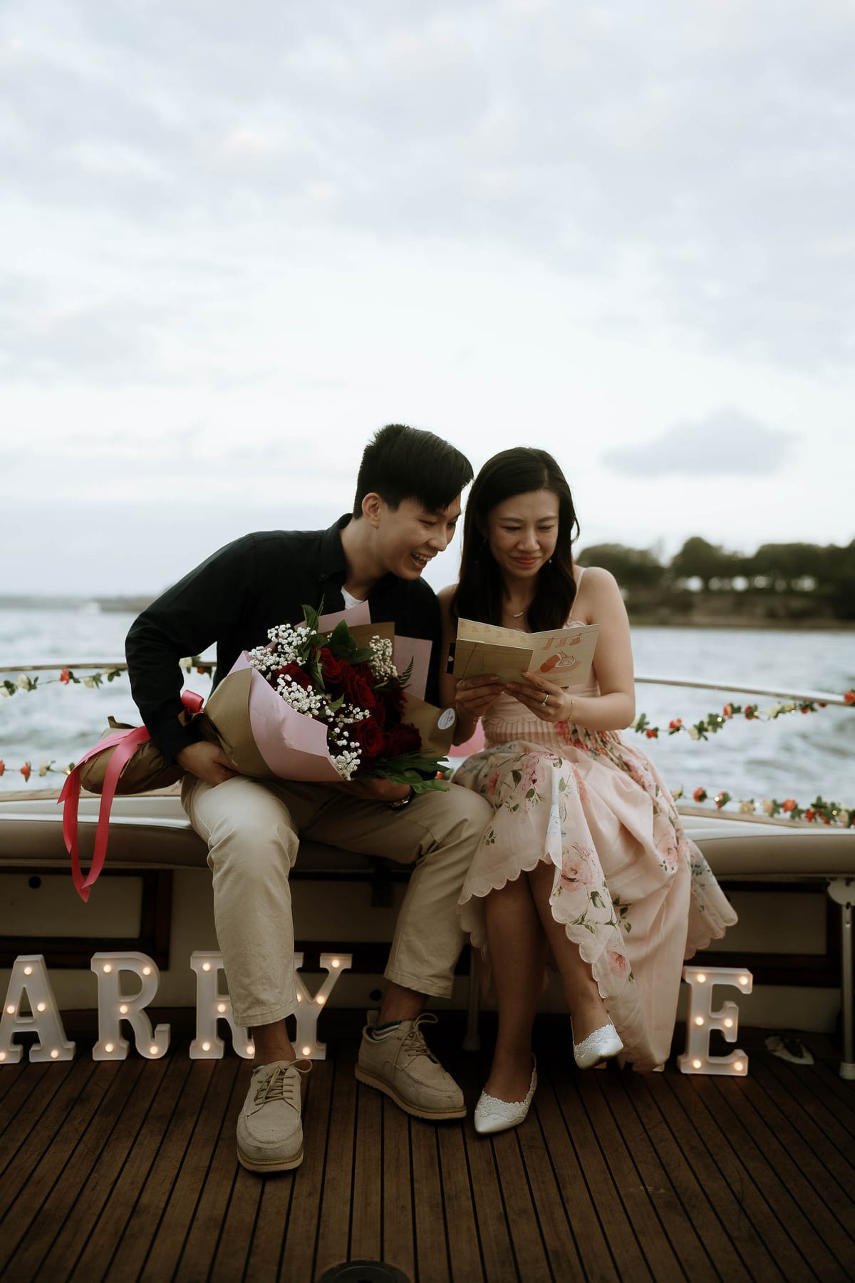 Leung and His Surprise Boat Proposal in Sydney Harbour | Engagement Photography on the Water