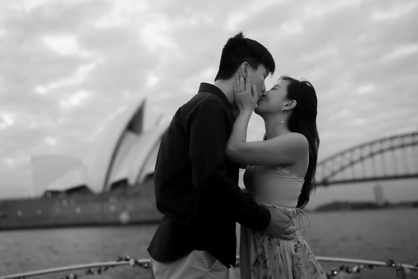 Leung and His Surprise Boat Proposal in Sydney Harbour | Engagement Photography on the Water