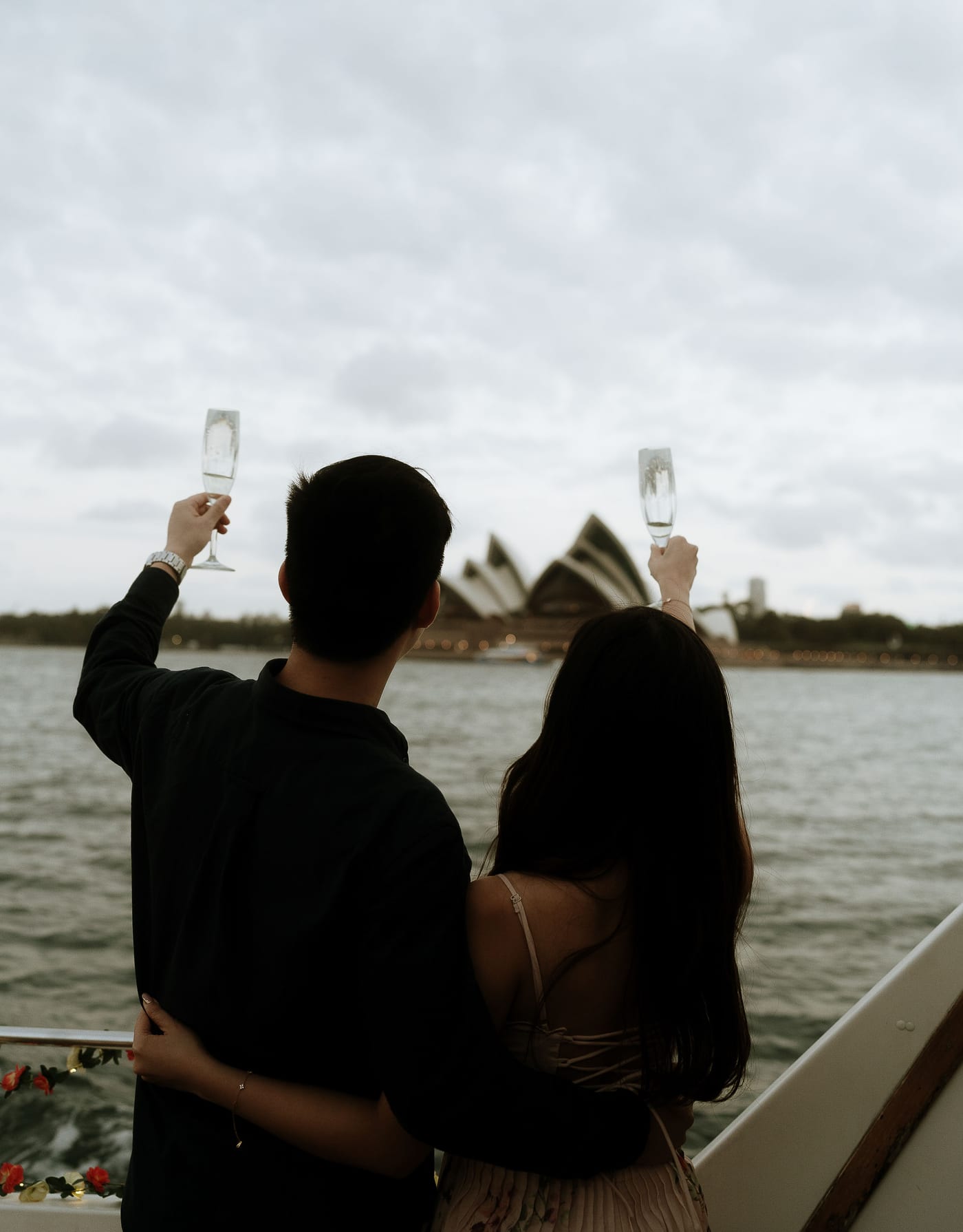 Leung and His Surprise Boat Proposal in Sydney Harbour | Engagement Photography on the Water