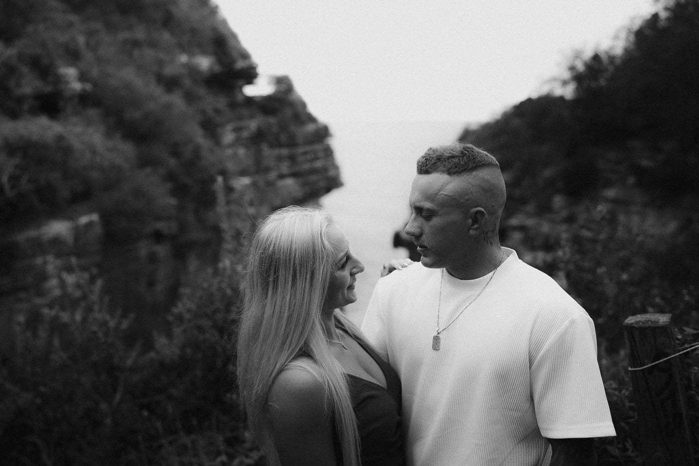 Lachlan and Kirra’s Surprise Proposal at Diamond Bay Cliffs | Sydney Coastal Engagement Photography