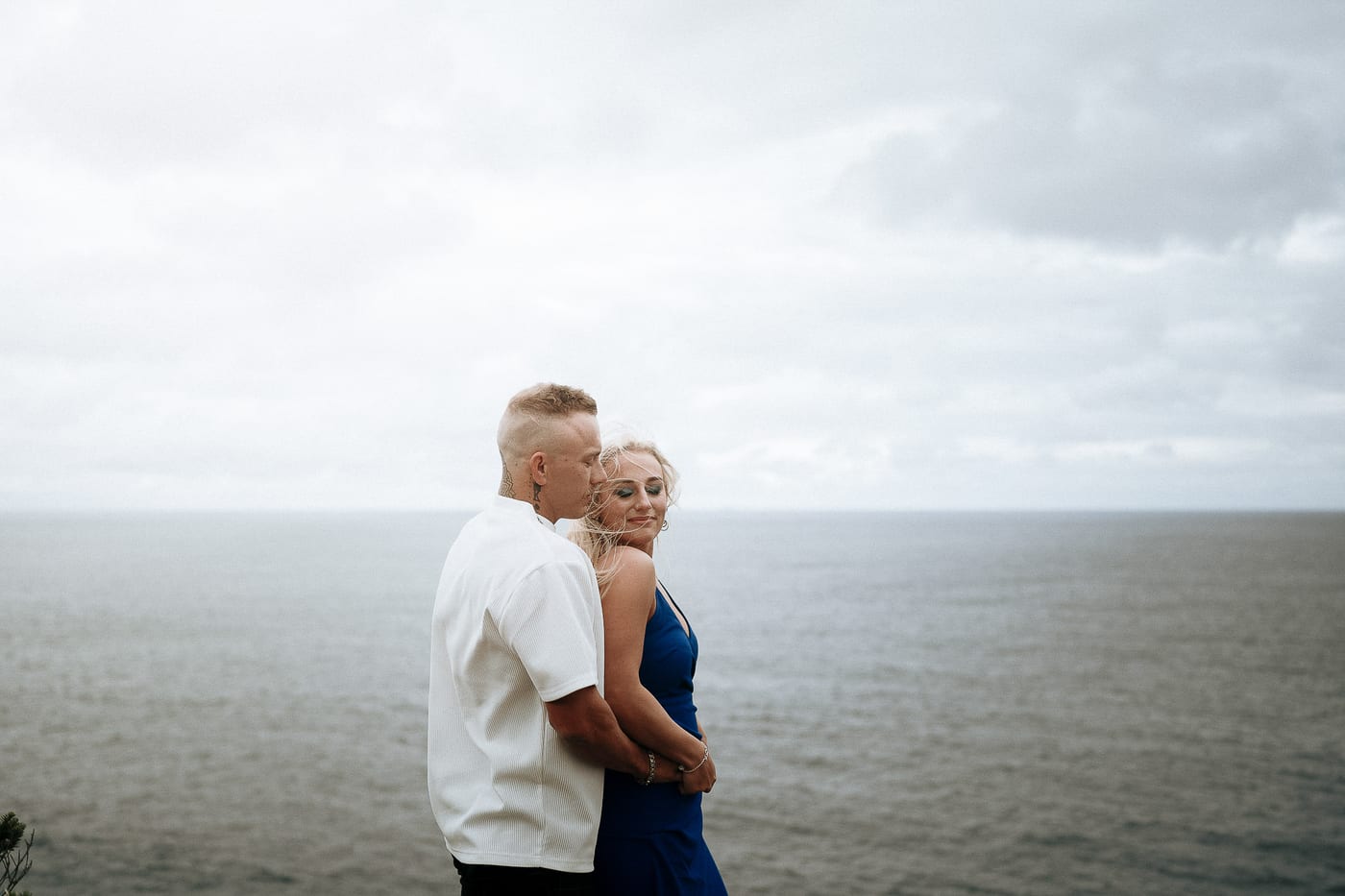 Lachlan and Kirra’s Surprise Proposal at Diamond Bay Cliffs | Sydney Coastal Engagement Photography