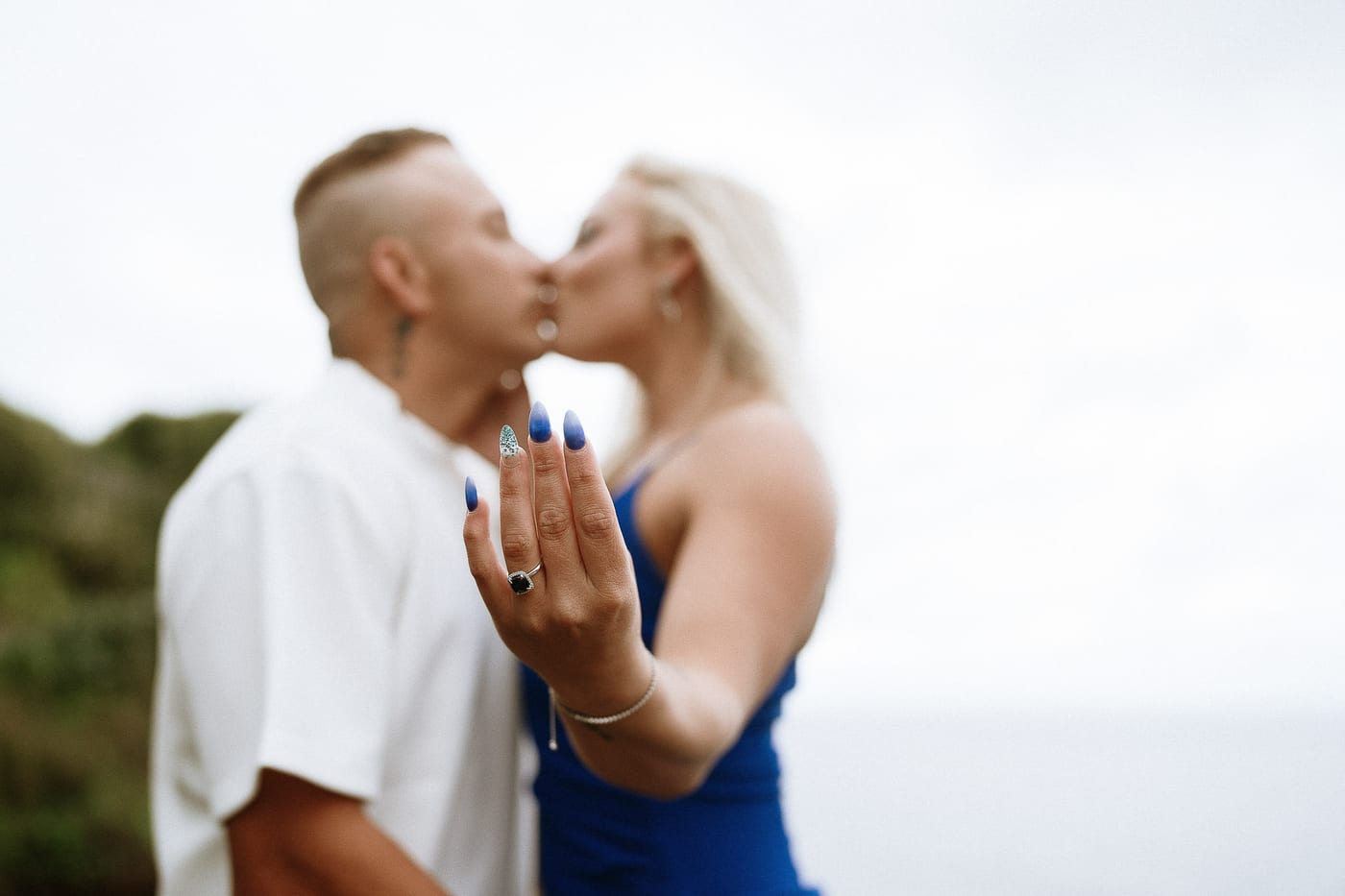Lachlan and Kirra’s Surprise Proposal at Diamond Bay Cliffs | Sydney Coastal Engagement Photography