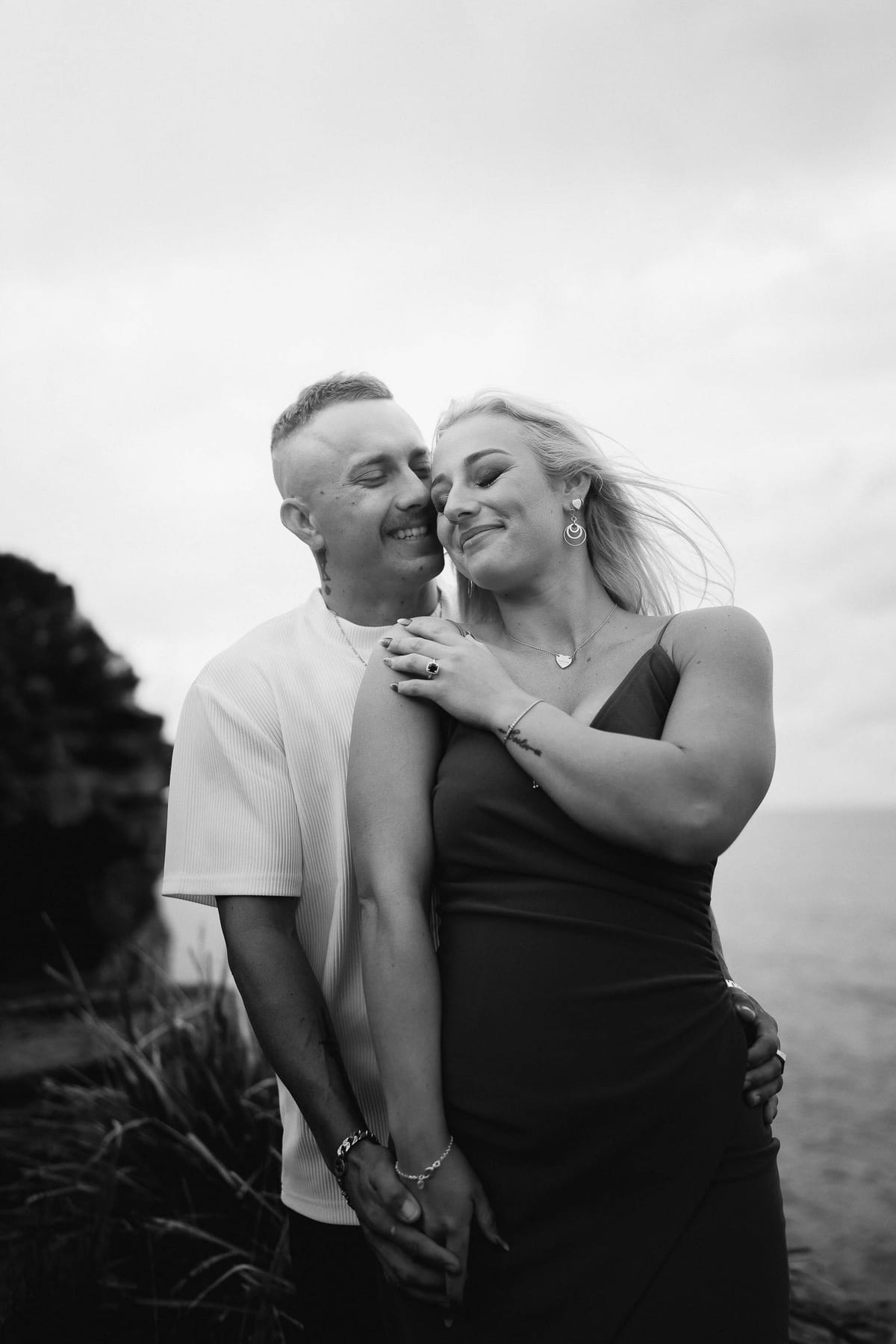 Lachlan and Kirra’s Surprise Proposal at Diamond Bay Cliffs | Sydney Coastal Engagement Photography