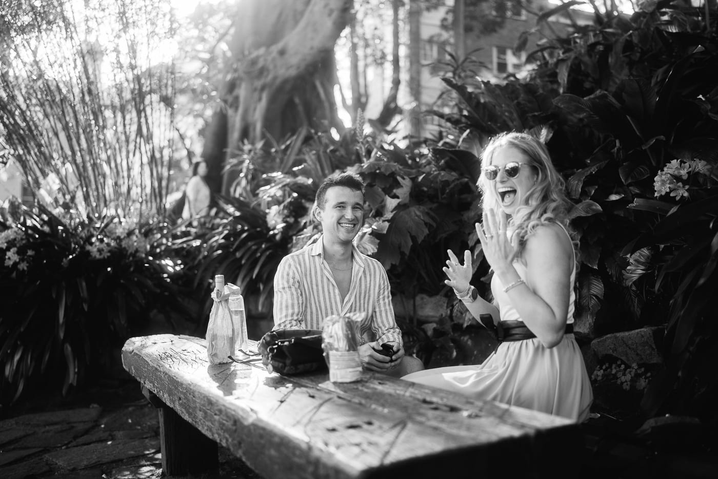 Yash and Jenn’s Surprise Proposal at Wendy Whiteley’s Secret Garden | Sydney Engagement Photography