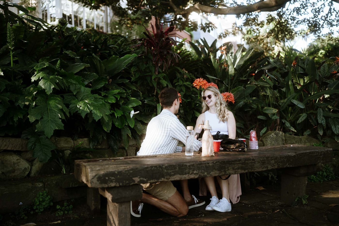 Yash and Jenn’s Surprise Proposal at Wendy Whiteley’s Secret Garden | Sydney Engagement Photography
