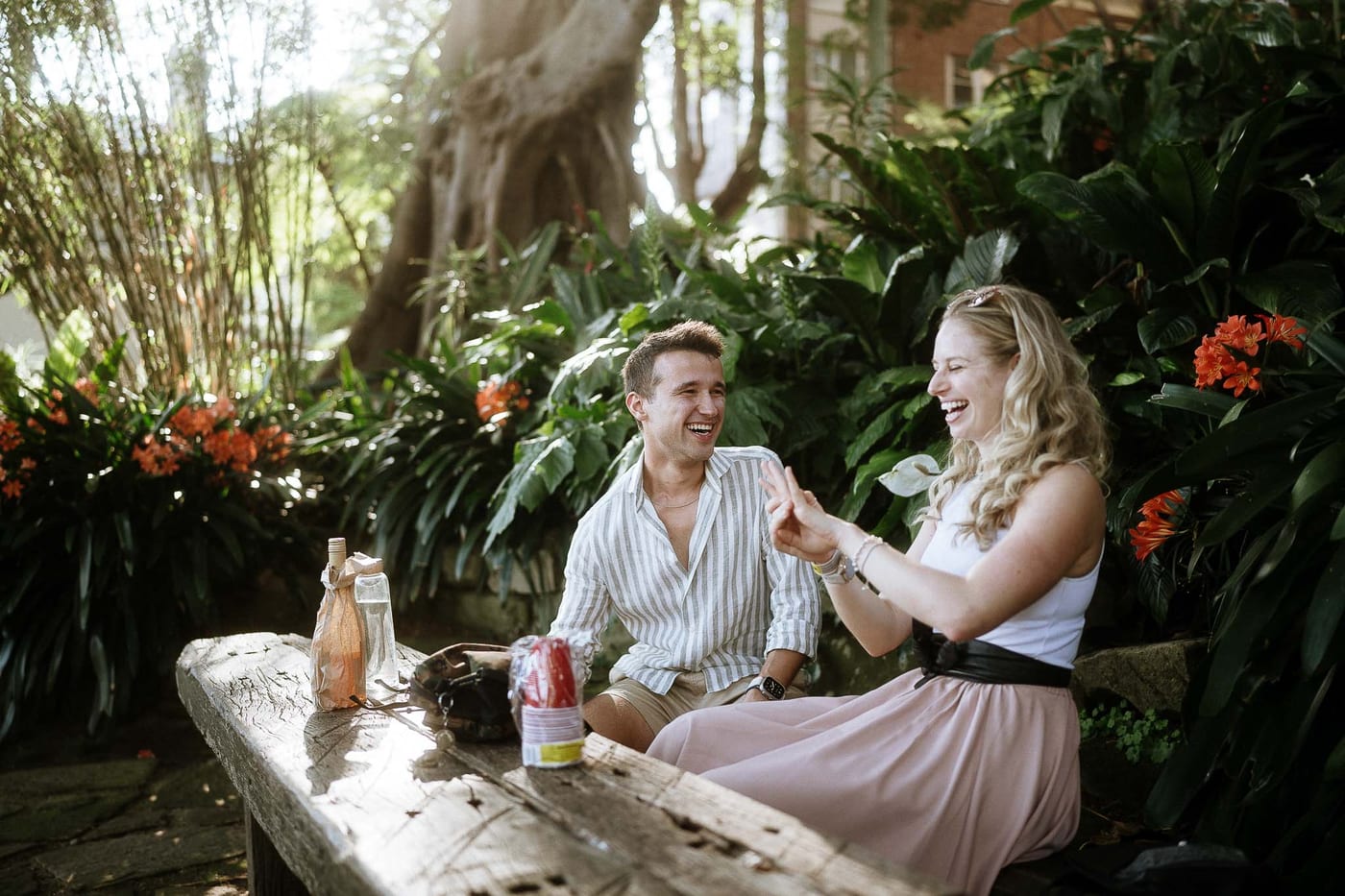 Yash and Jenn’s Surprise Proposal at Wendy Whiteley’s Secret Garden | Sydney Engagement Photography