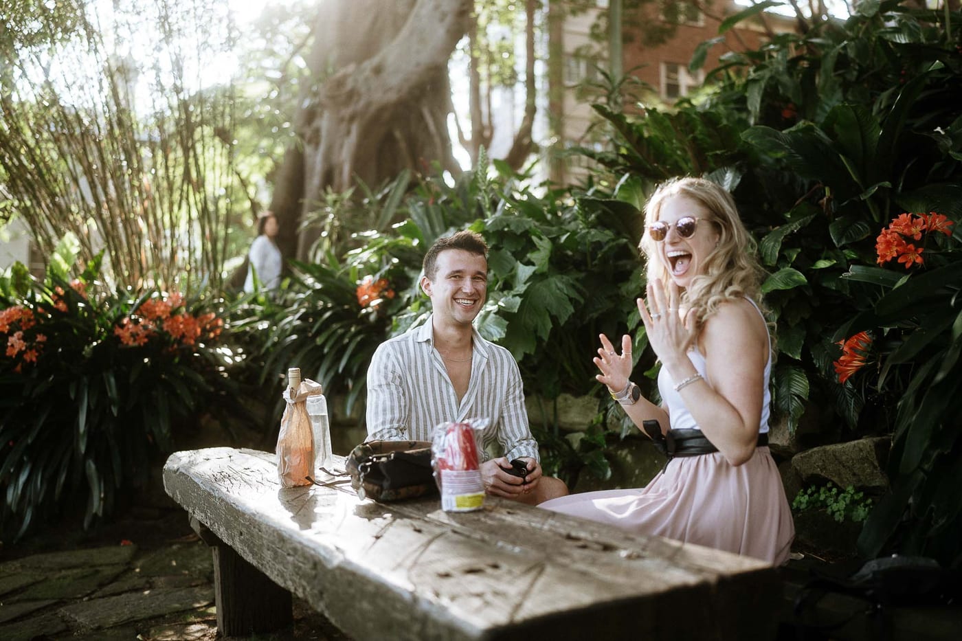Yash and Jenn’s Surprise Proposal at Wendy Whiteley’s Secret Garden | Sydney Engagement Photography
