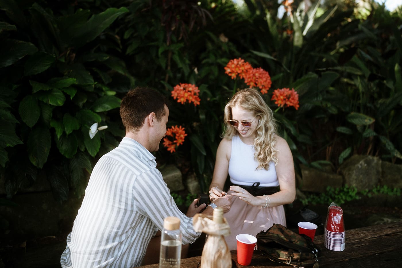 Yash and Jenn’s Surprise Proposal at Wendy Whiteley’s Secret Garden | Sydney Engagement Photography